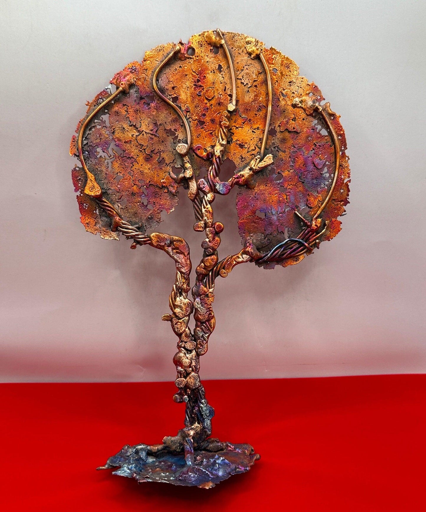 Beautiful Copper Oak Tree Sculpture, Copper Splash Art, Arizona Copper, Arizona Copper, Southwest Gift, Arizona Gift, 15.6 ounces