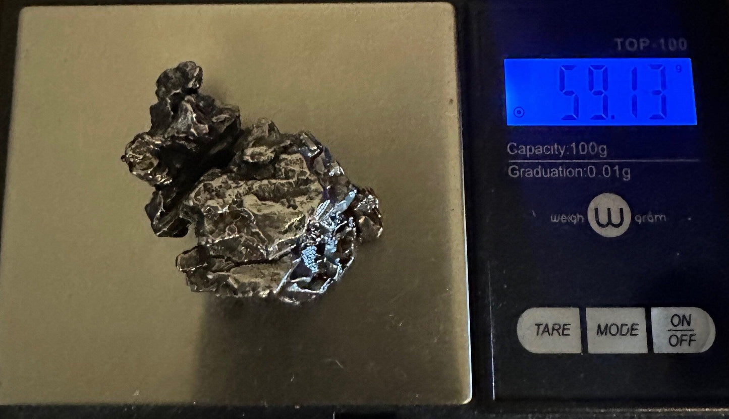 Meteorite Specimen Campo del Cielo 59.13 grams, Iron Meteorite, Astronomy Gift, Space, Moving Piece Meteorite, Space Gift, Space Gift, COA