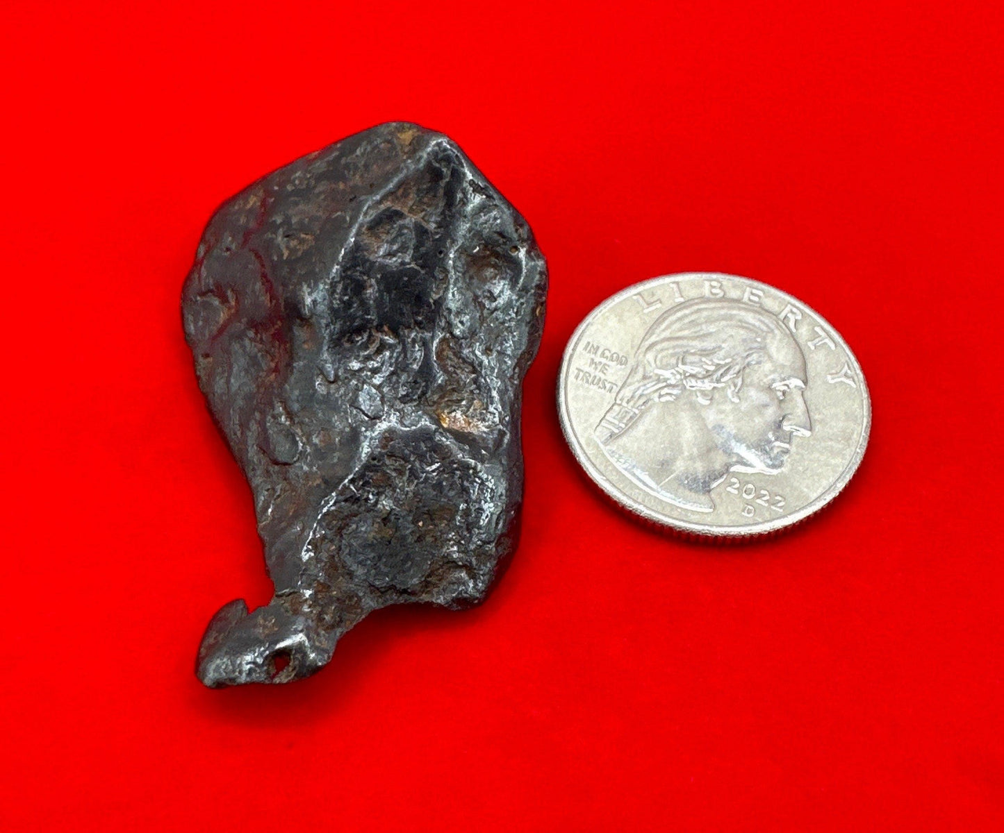 Canyon Diablo Meteorite Specimen, Arizona, 32.41 grams, Rare Meteorite, Iron Meteorite, Astronomy Gift, Space Gift, COA, Meteorite