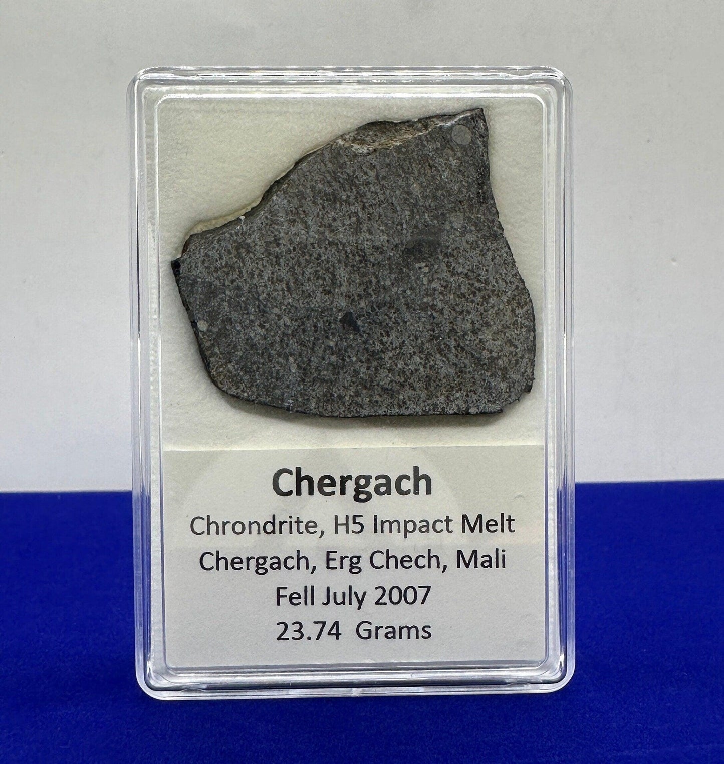 Chergach Meteorite Slice, Mali Chondrite, Meteorite, Meteorite Collection, Chondrite, Astronomy Gift, 23.77 grams