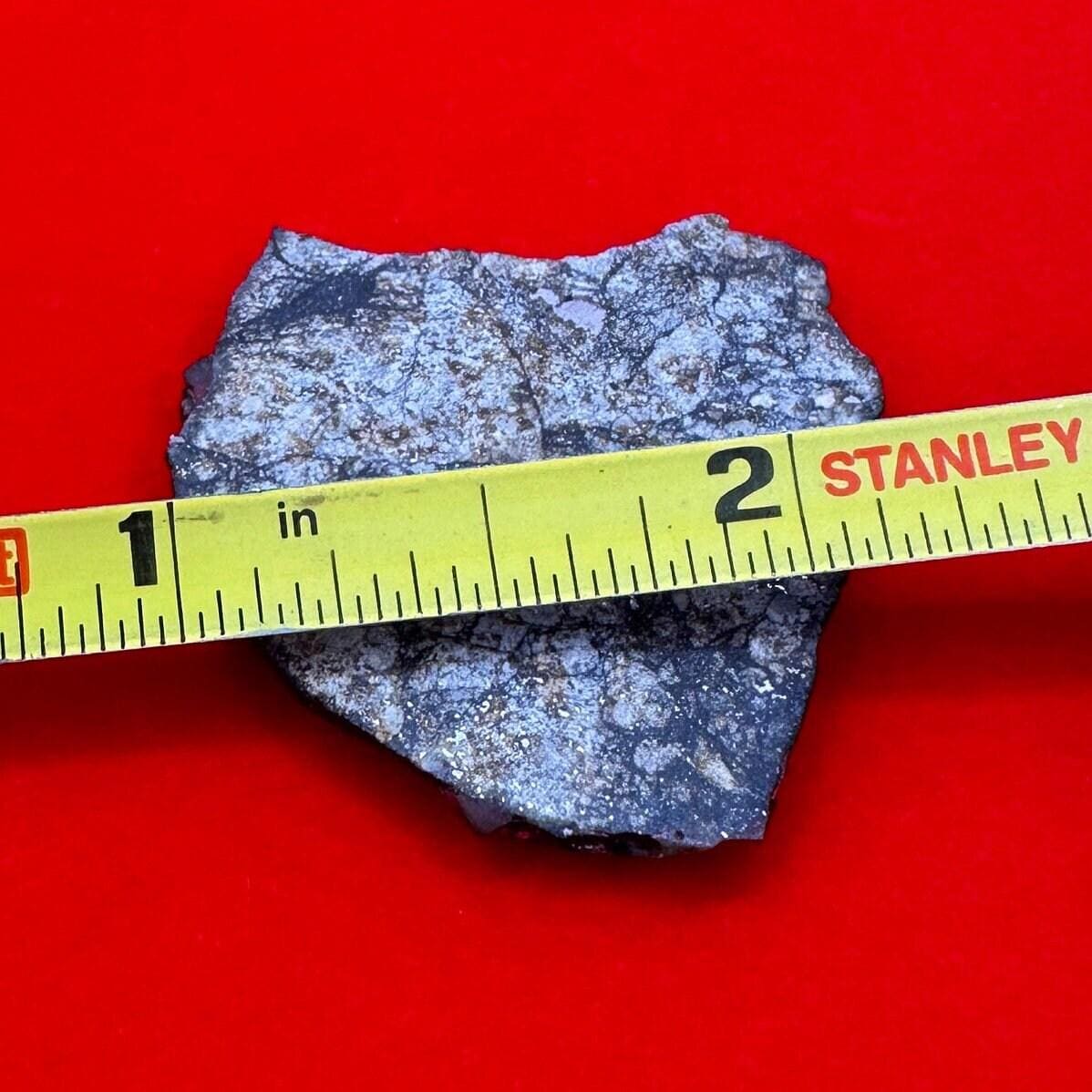 Vinales Meteorite Slice, Vinales, L6 Chondrite, Wintessed Fall, Chondrules, Meteorite Collection, Chondrite, Astronomy Gift, 6.86 grams