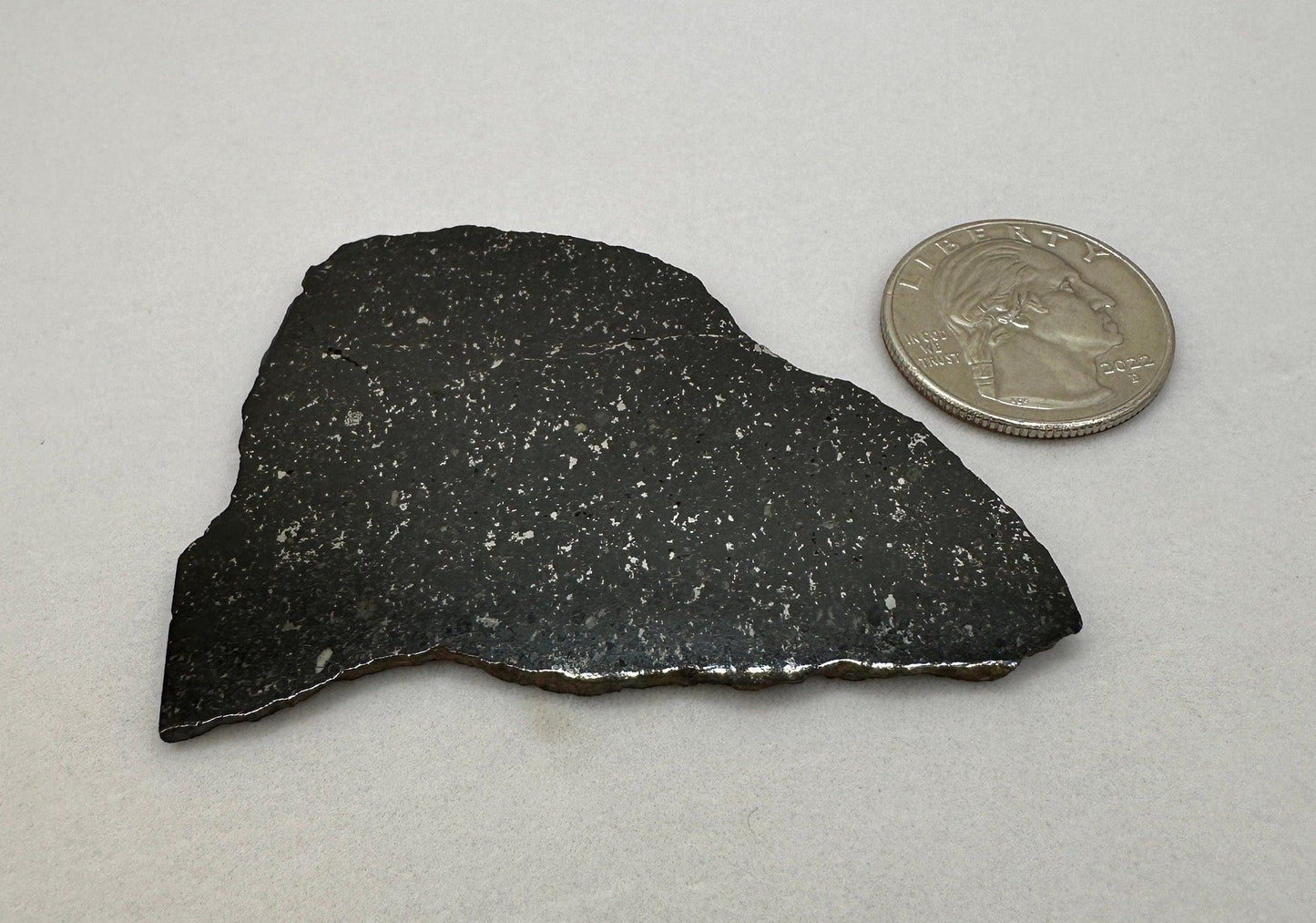 Tassedet 004 Meteorite Slice, Meteorite, Space Gift, Astronomy Gift, Tassedet, Authentic Meteorite, COA, 17.85 Grams