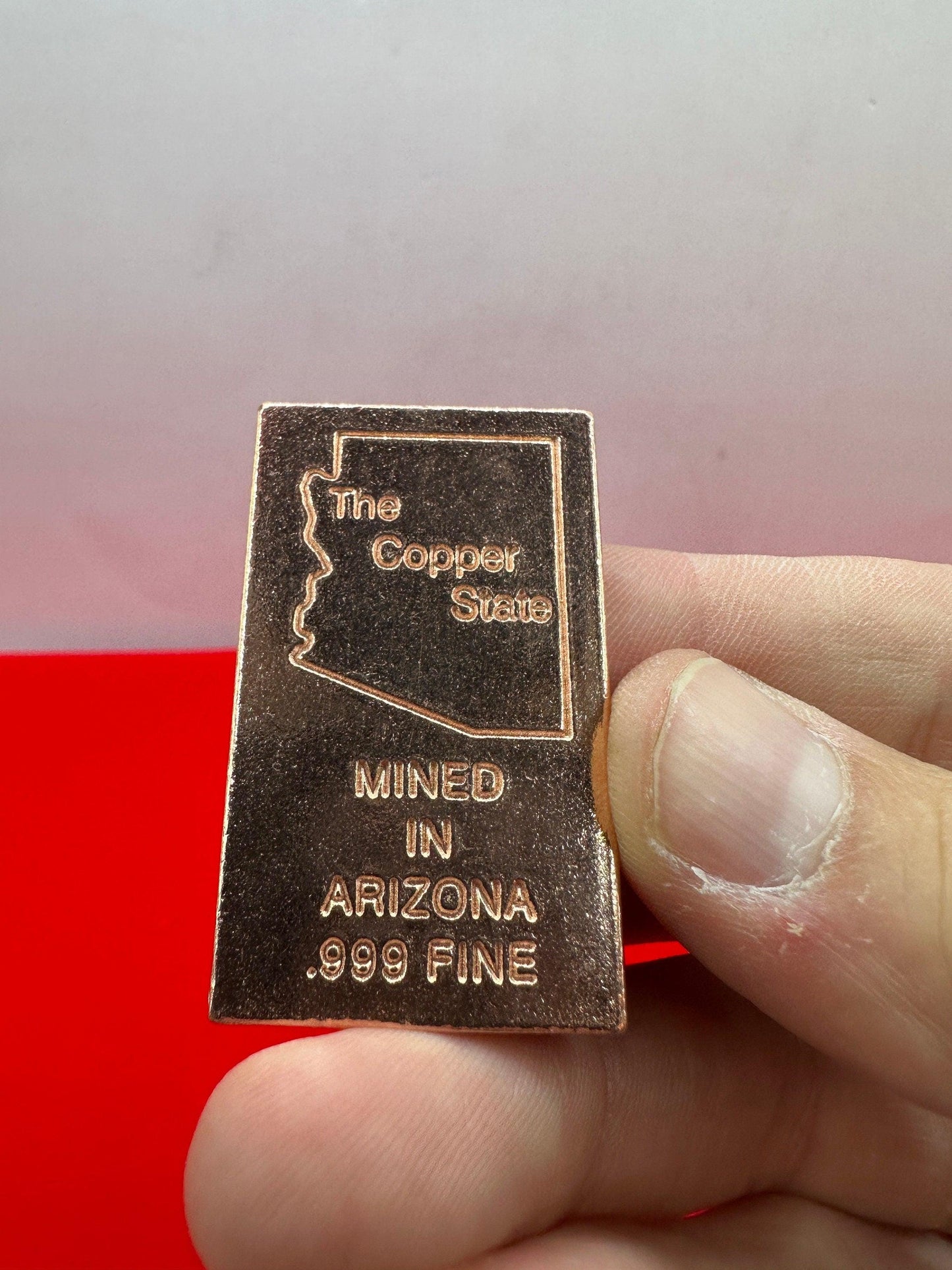 Beautiful Arizona .999 Fine Copper Bar, Globe Arizona Copper, Arizona, Copper, Arizona Gift, Copper Bar, 30 grams, 1.1 ounces