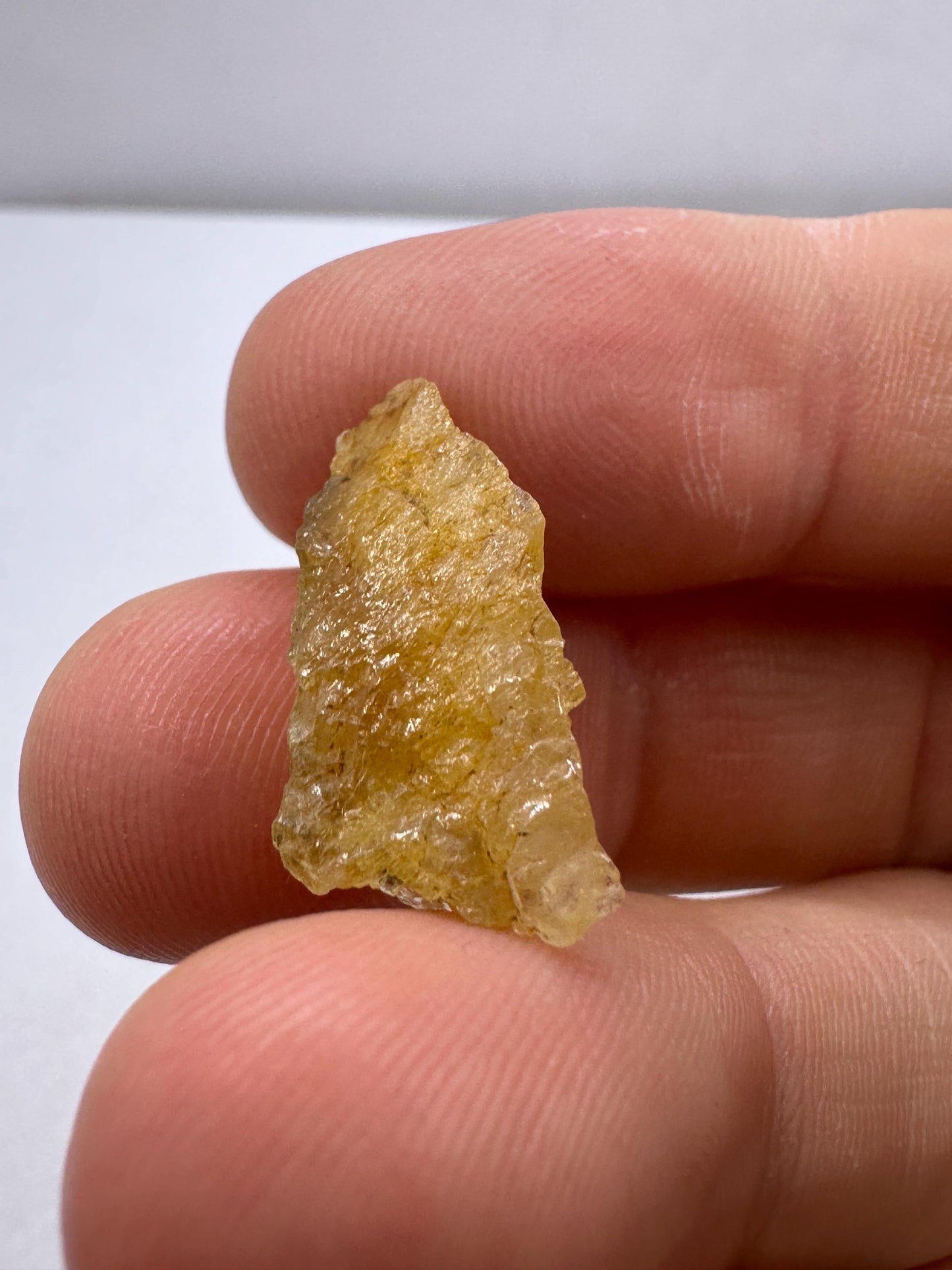 Rare Golden Brazilian Phenacite Crystal 2.09g, 10.45 carats, High-Vibration Energy Stone, Spiritual Growth, Transformation, and Meditation