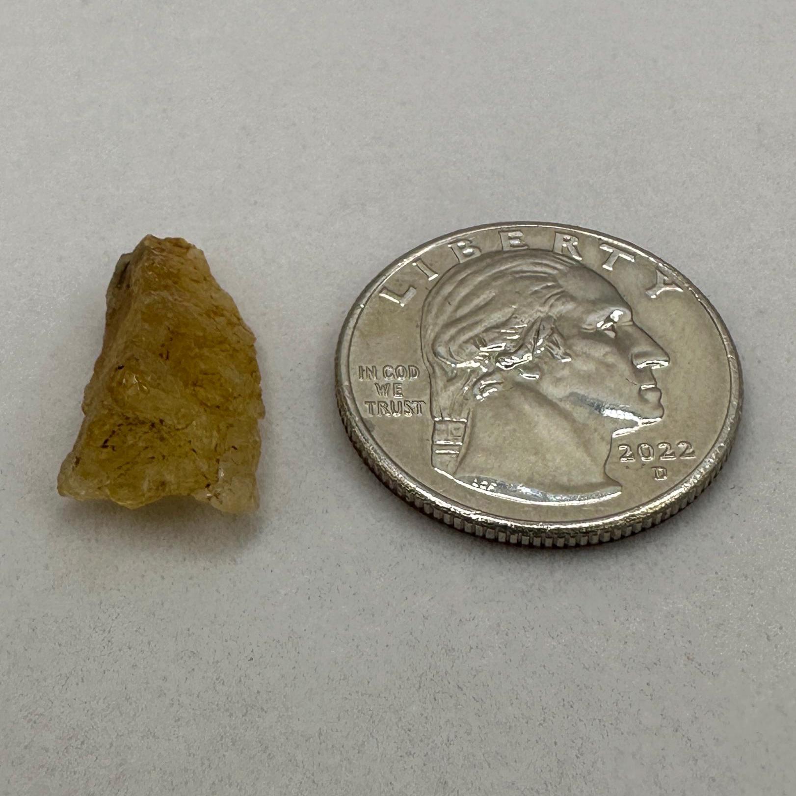 Rare Golden Brazilian Phenacite Crystal 2.09g, 10.45 carats, High-Vibration Energy Stone, Spiritual Growth, Transformation, and Meditation