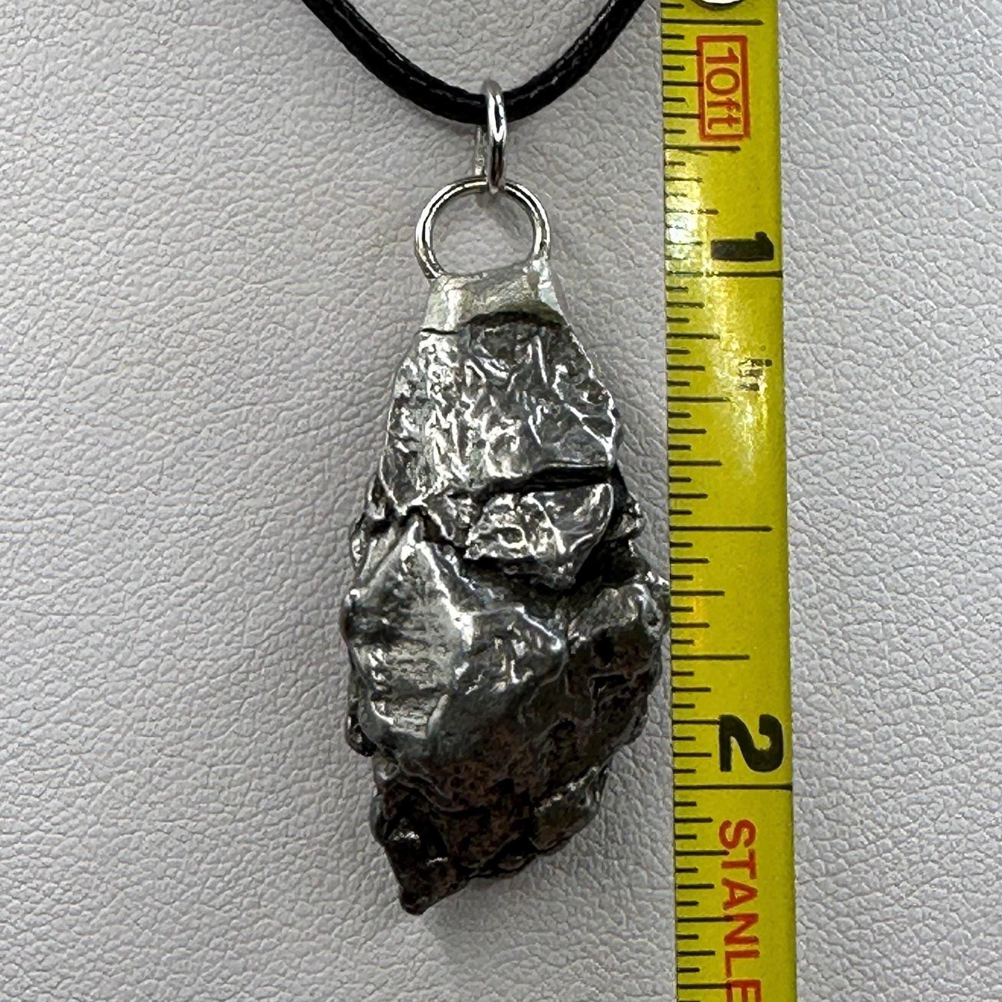 Beautiful Meteorite Campo del Cielo Pendant 17.35 Grams, Astronomy Gift, Authentic Meteorite, Meteorite Jewelry, Meteorite Pendant, COA