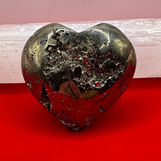 Beautiful Pyrite Heart, Pyrite, Heart Shaped, Balance, Heart, Arizona Pyrite, willpower, Mothers Day, Fools Gold, 3.3 ounces