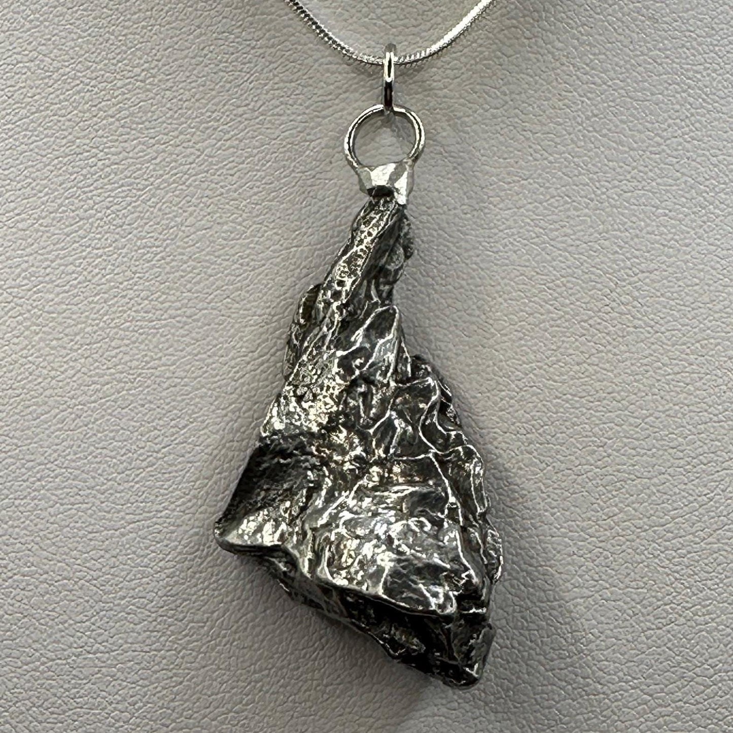 Beautiful Meteorite Campo del Cielo Pendant, 22.33 grams, Astronomy Gift, Authentic Meteorite, Meteorite Jewelry, Meteorite Pendant, COA