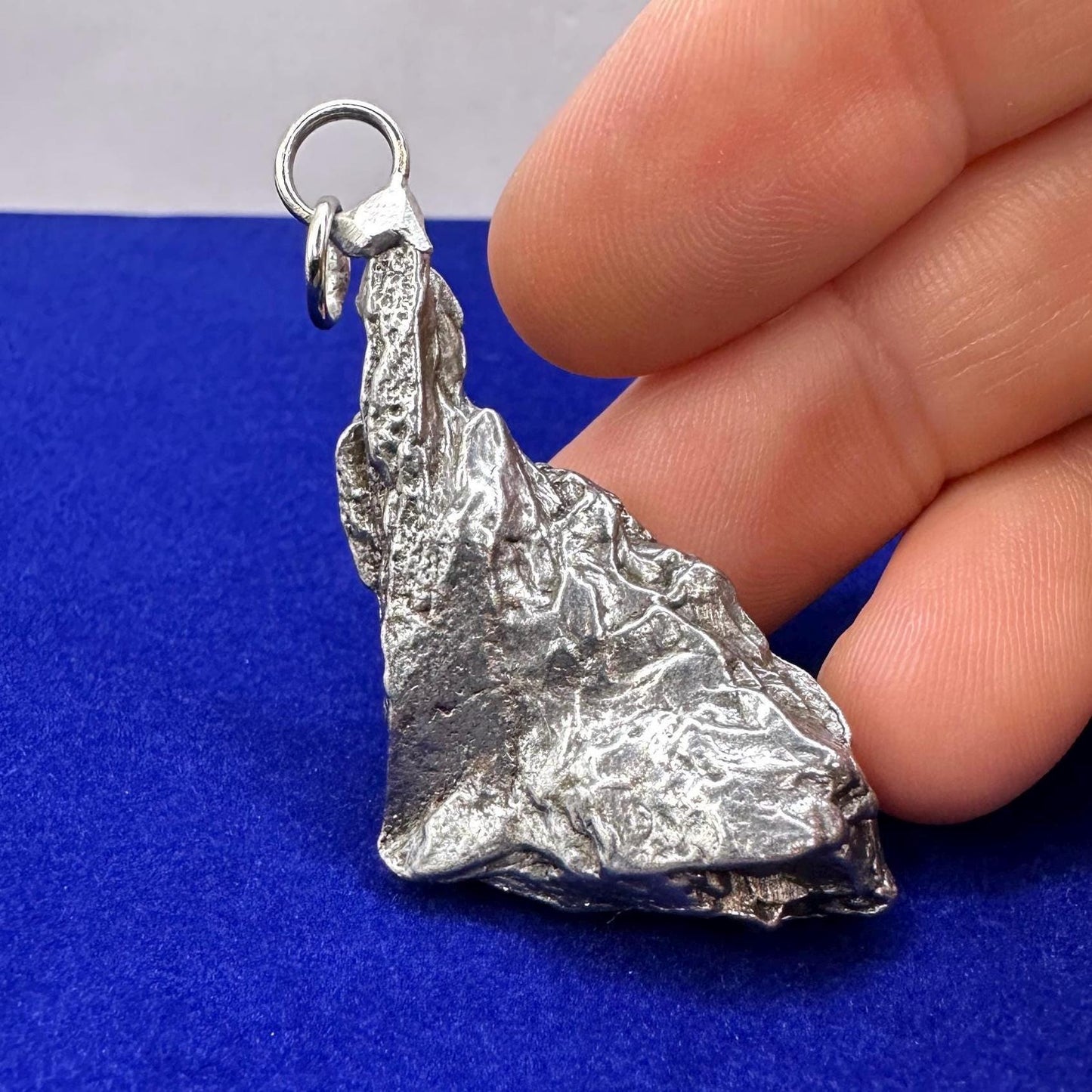 Beautiful Meteorite Campo del Cielo Pendant, 22.33 grams, Astronomy Gift, Authentic Meteorite, Meteorite Jewelry, Meteorite Pendant, COA