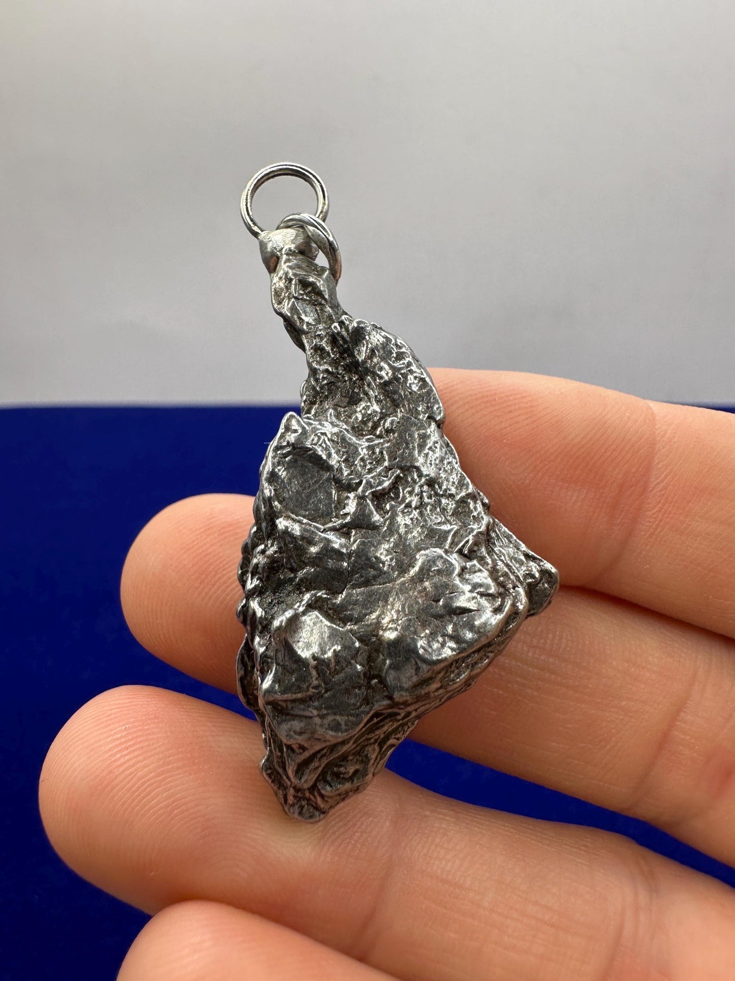 Beautiful Meteorite Campo del Cielo Pendant, 22.33 grams, Astronomy Gift, Authentic Meteorite, Meteorite Jewelry, Meteorite Pendant, COA