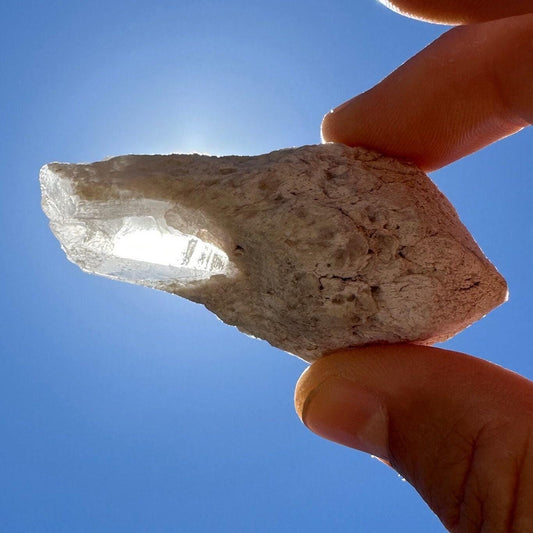 Rare Mushroom Scepter Quartz with Kaolinite, Scepter Quartz, Brazil, Natural Crystal, White Mushroom, Quartz, Manifestation, 42.31 grams