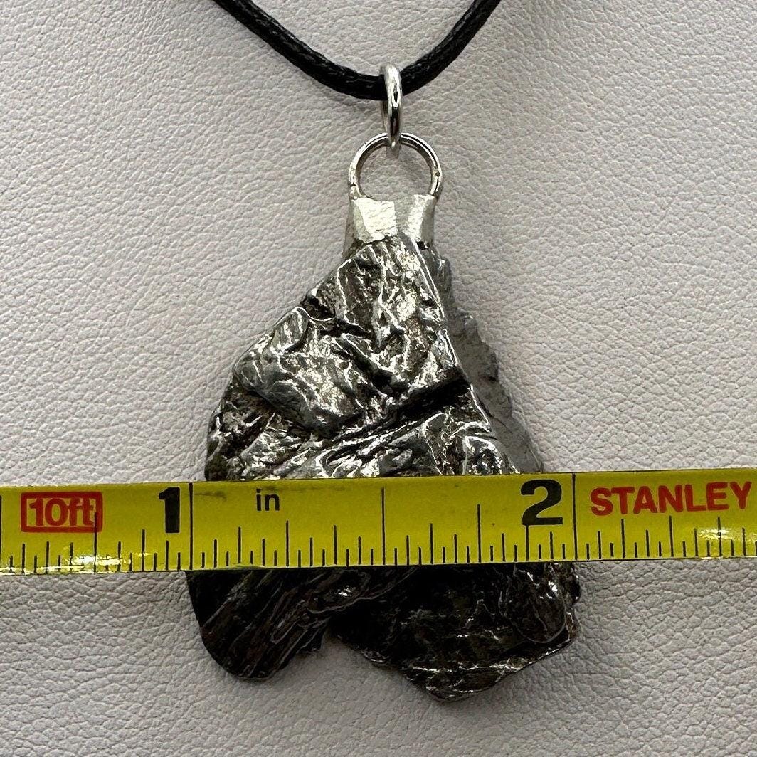 Beautiful Aletai Meteorite Pendant, 20.89 grams, Astronomy Gift, Authentic Meteorite, Meteorite Jewelry, Meteorite Pendant, COA, Space Gift