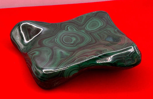 Polished Malachite Formation, Malachite Paperweight, Malachite Centerpiece, Heart Chakra, Excellent Quality, Protection, 418 grams, 14.7 oz