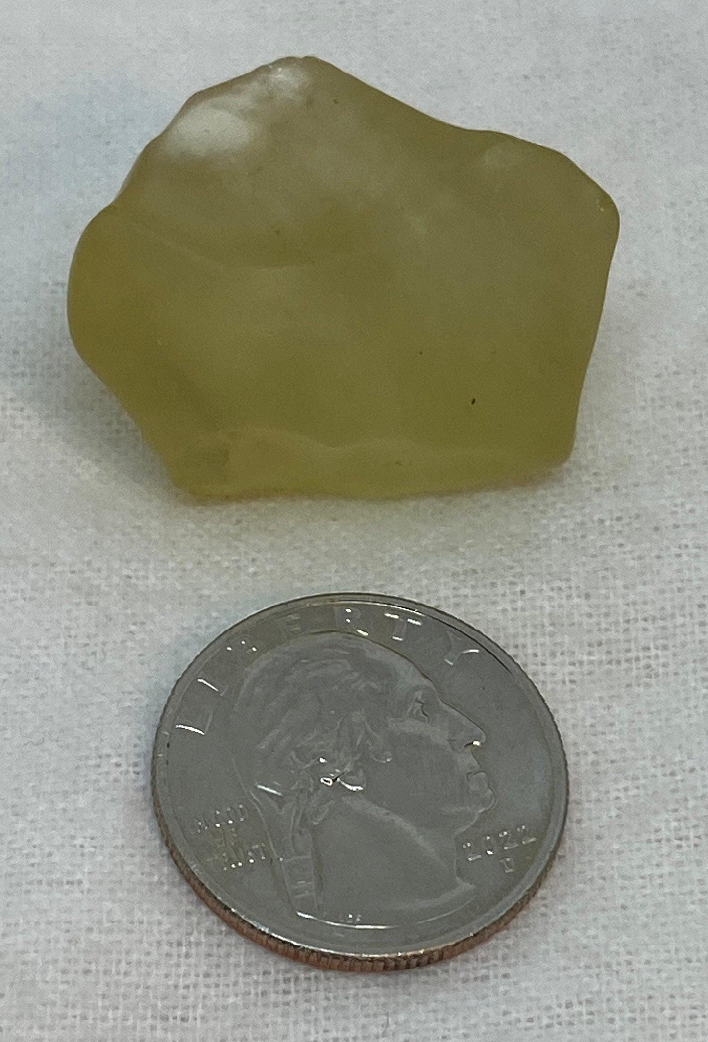 Libyan Desert Glass: Golden Tektite Talisman, Authentic Space Gift, 20.88 grams