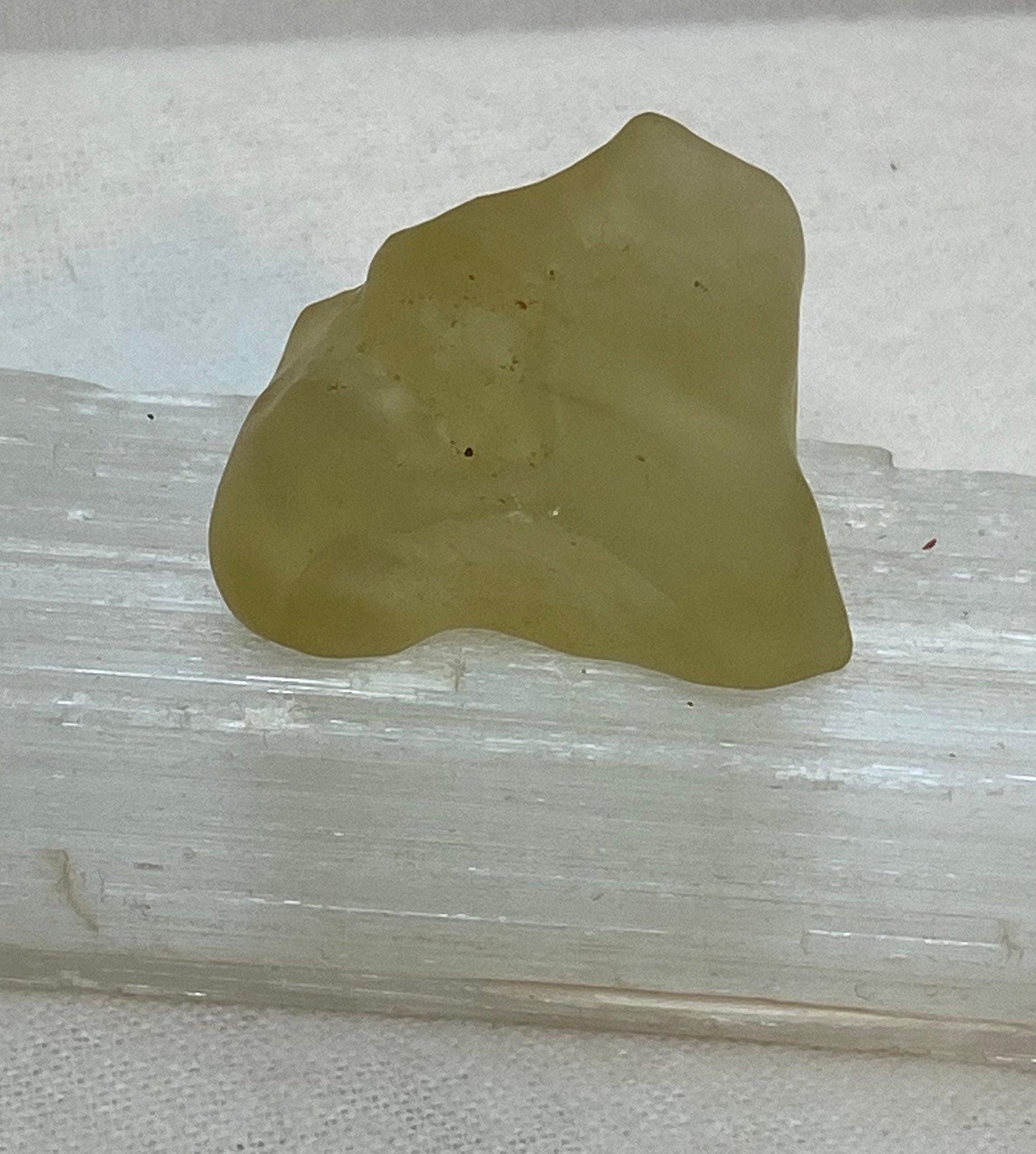 Rare Smooth Libyan Desert Glass, Libyan Gold Tektite, Golden Moldavite, Manifestation Talisman, Astronomy Gift, Space Gift, 20.88 grams