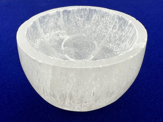 Selenite Charging Bowl, Little Bowl, Moroccan Selenite, Reiki, Handmade Bowl, smooth surfaces, Selenite Crystal Bowl, 3.0 ounces
