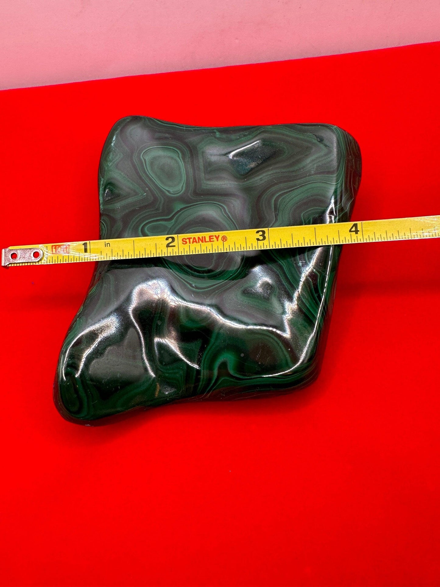 Polished Malachite Formation, Malachite Paperweight, Malachite Centerpiece, Heart Chakra, Excellent Quality, Protection, 418 grams, 14.7 oz