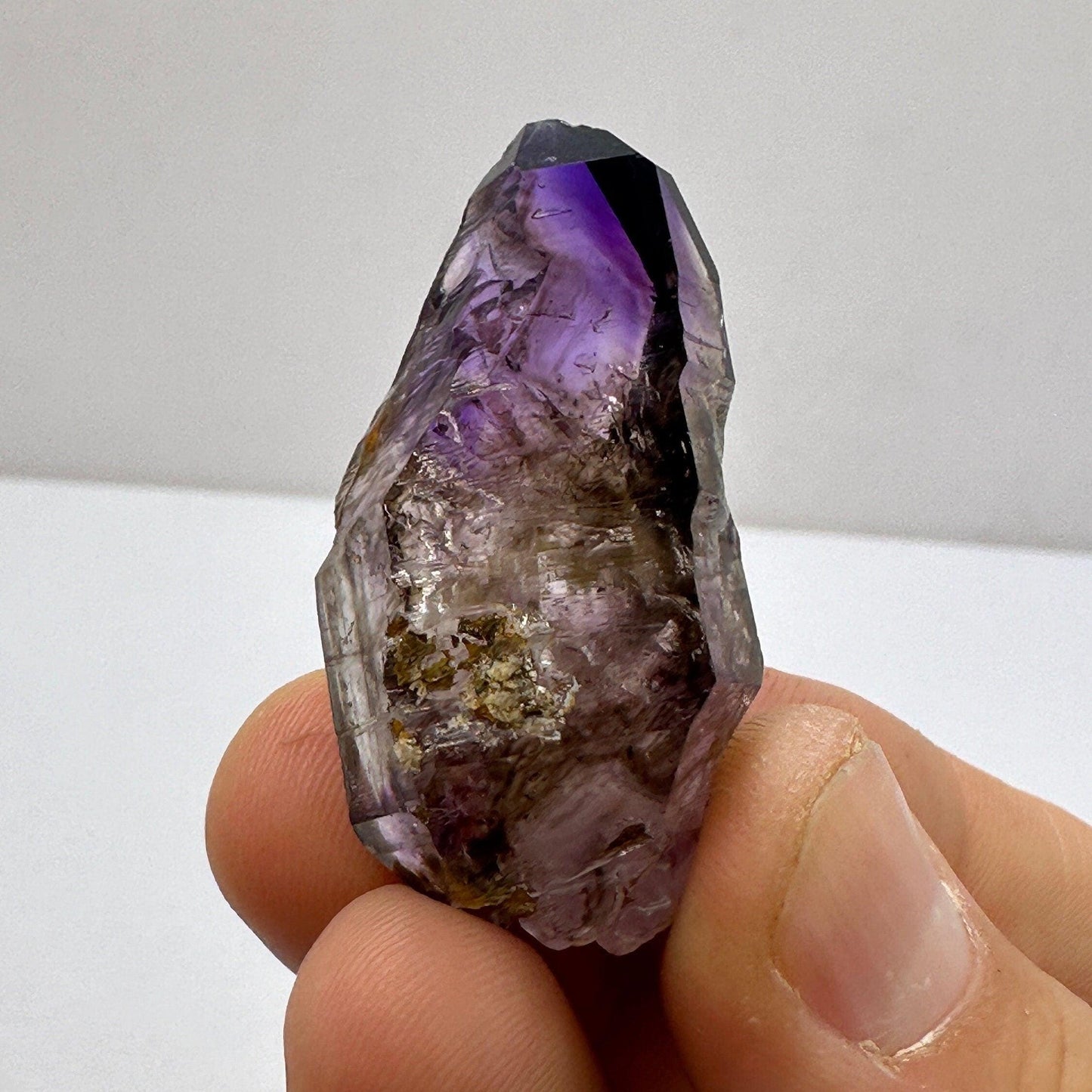 Shangaan Amethyst Scepter Crystal, Twin Quartz, Amethyst Scepter, Zimbabwe, Reiki Healing, 17.14 Grams