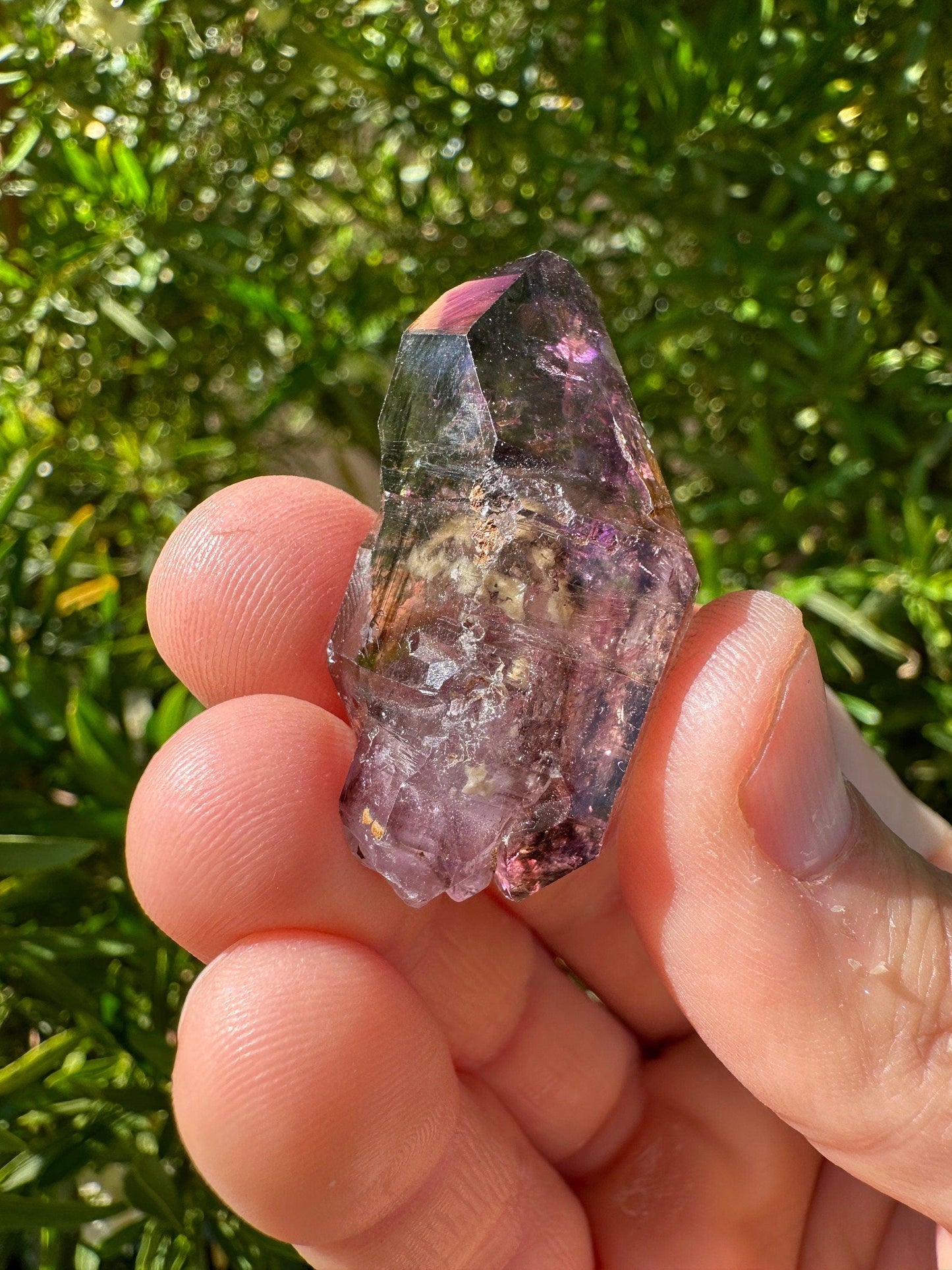 Shangaan Amethyst Scepter Crystal, Twin Quartz, Amethyst Scepter, Zimbabwe, Reiki Healing, 17.14 Grams