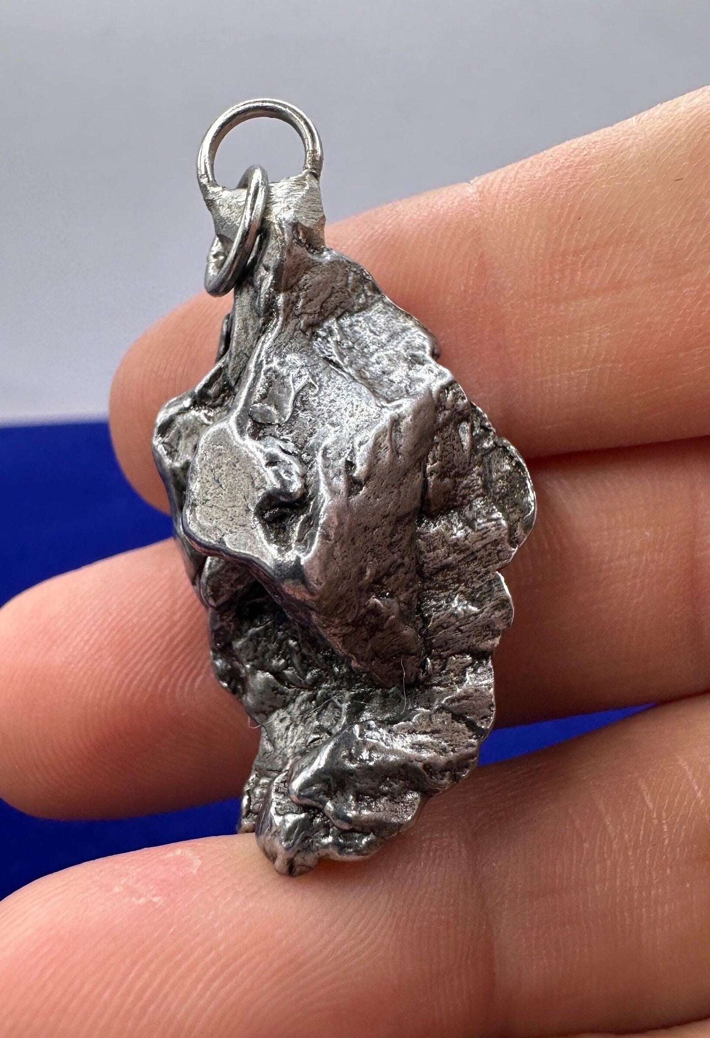 Beautiful Meteorite Campo del Cielo Pendant 18.86 grams, Astronomy Gift, Authentic Meteorite, Meteorite Jewelry, Meteorite Pendant, COA