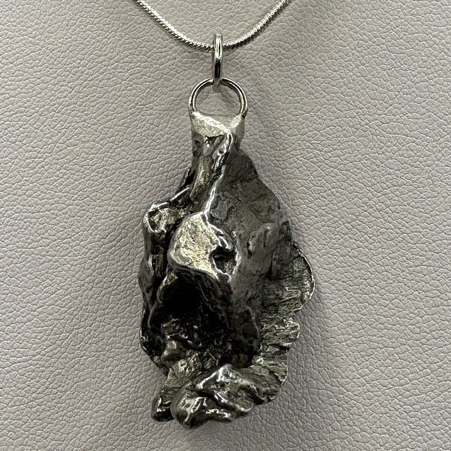 Beautiful Meteorite Campo del Cielo Pendant 18.86 grams, Astronomy Gift, Authentic Meteorite, Meteorite Jewelry, Meteorite Pendant, COA