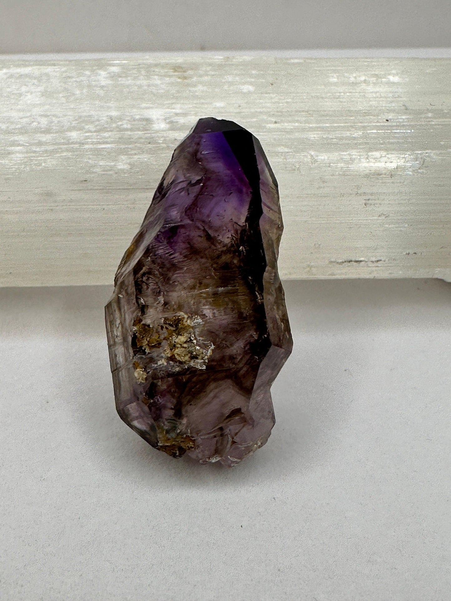 Shangaan Amethyst Scepter Crystal, Twin Quartz, Amethyst Scepter, Zimbabwe, Reiki Healing, 17.14 Grams