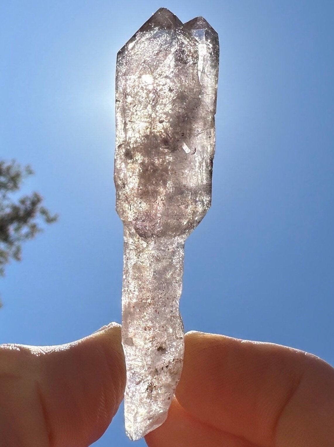 Shangaan Amethyst Scepter Crystal, Twin Quartz, Amethyst Scepter, Zimbabwe, Reiki Healing, 37.99 Grams