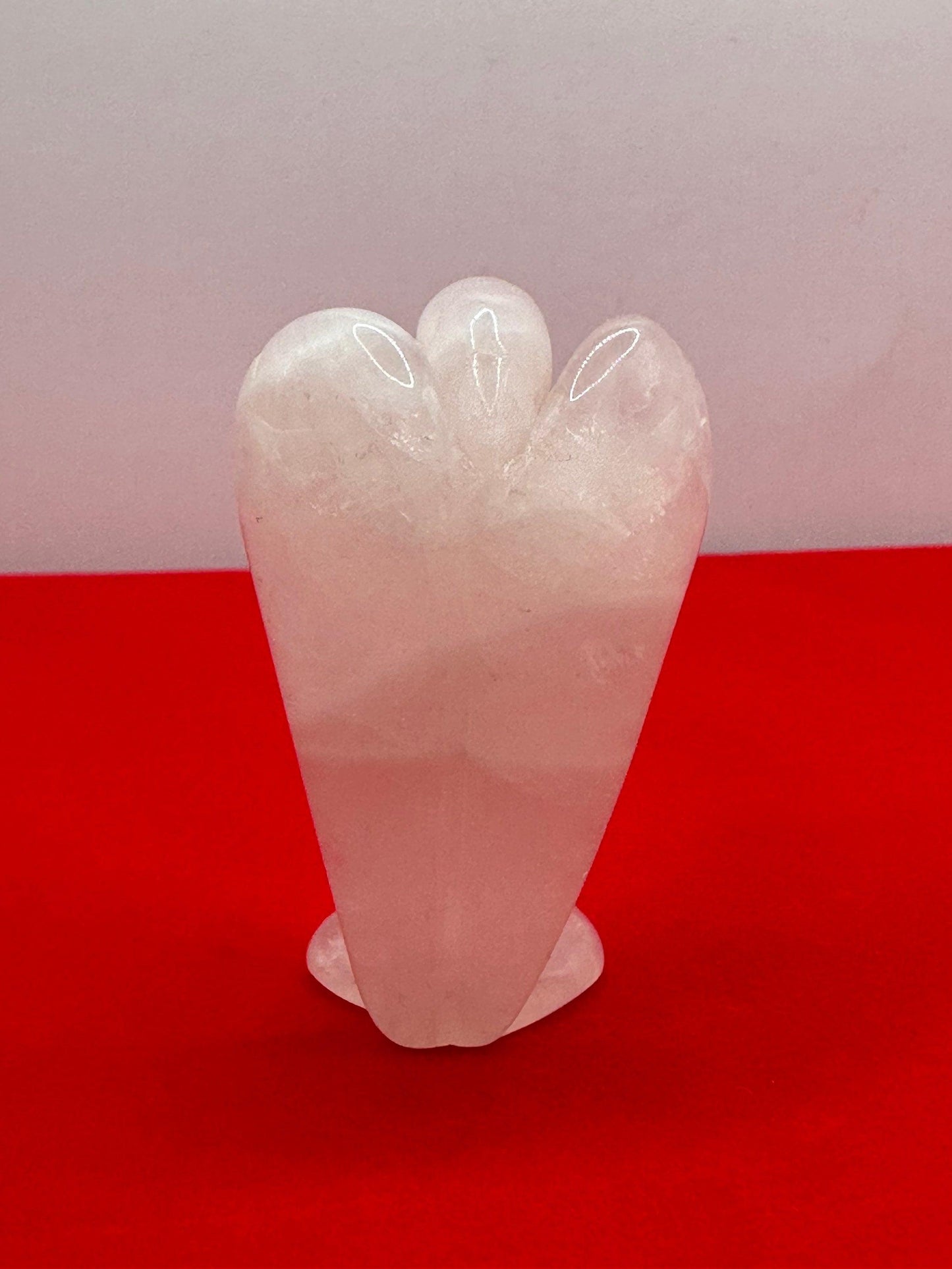 Rose Quartz Angel, Pocket Stone, Protection Stone, Guardian Angel, Rose Quartz, Angel Figurine, 30.55 grams