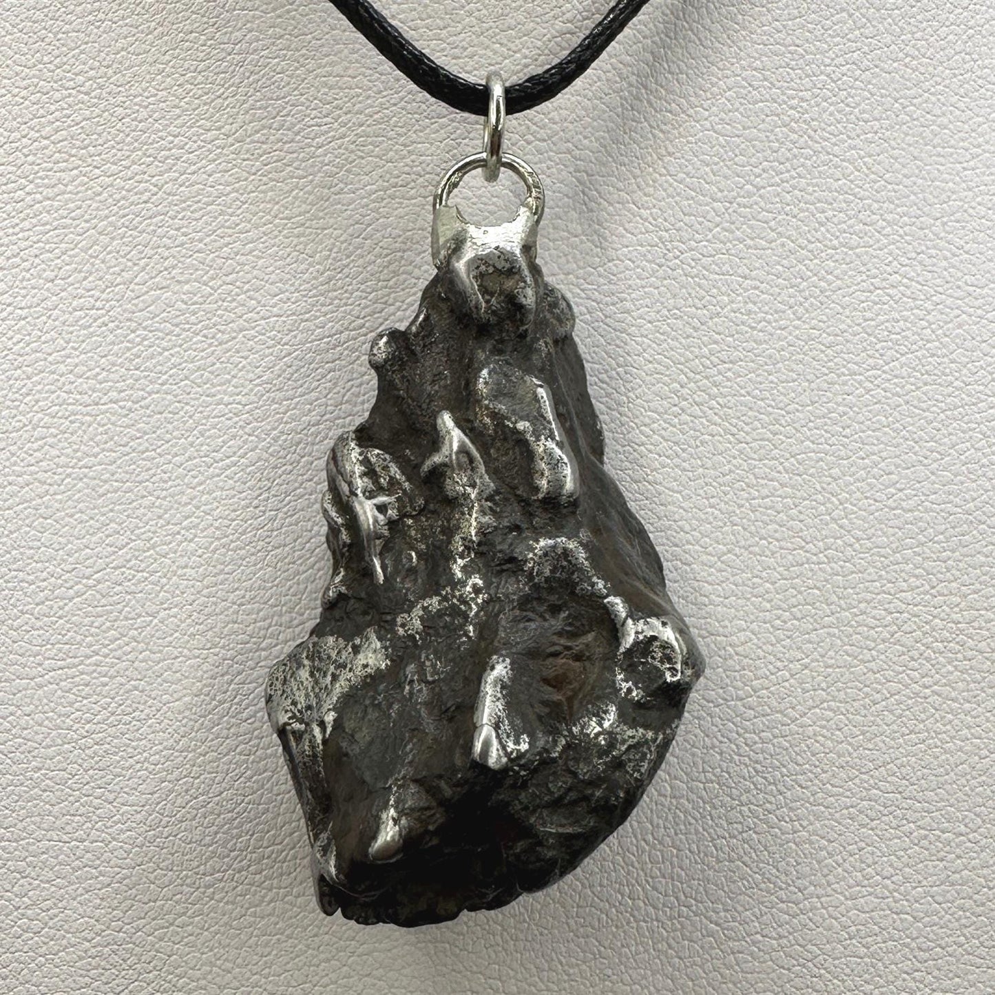 Beautiful Meteorite Campo del Cielo Pendant 44.12 Grams, Oriented, Astronomy Gift, Authentic Meteorite, Meteorite Jewelry, Meteorite Pendant