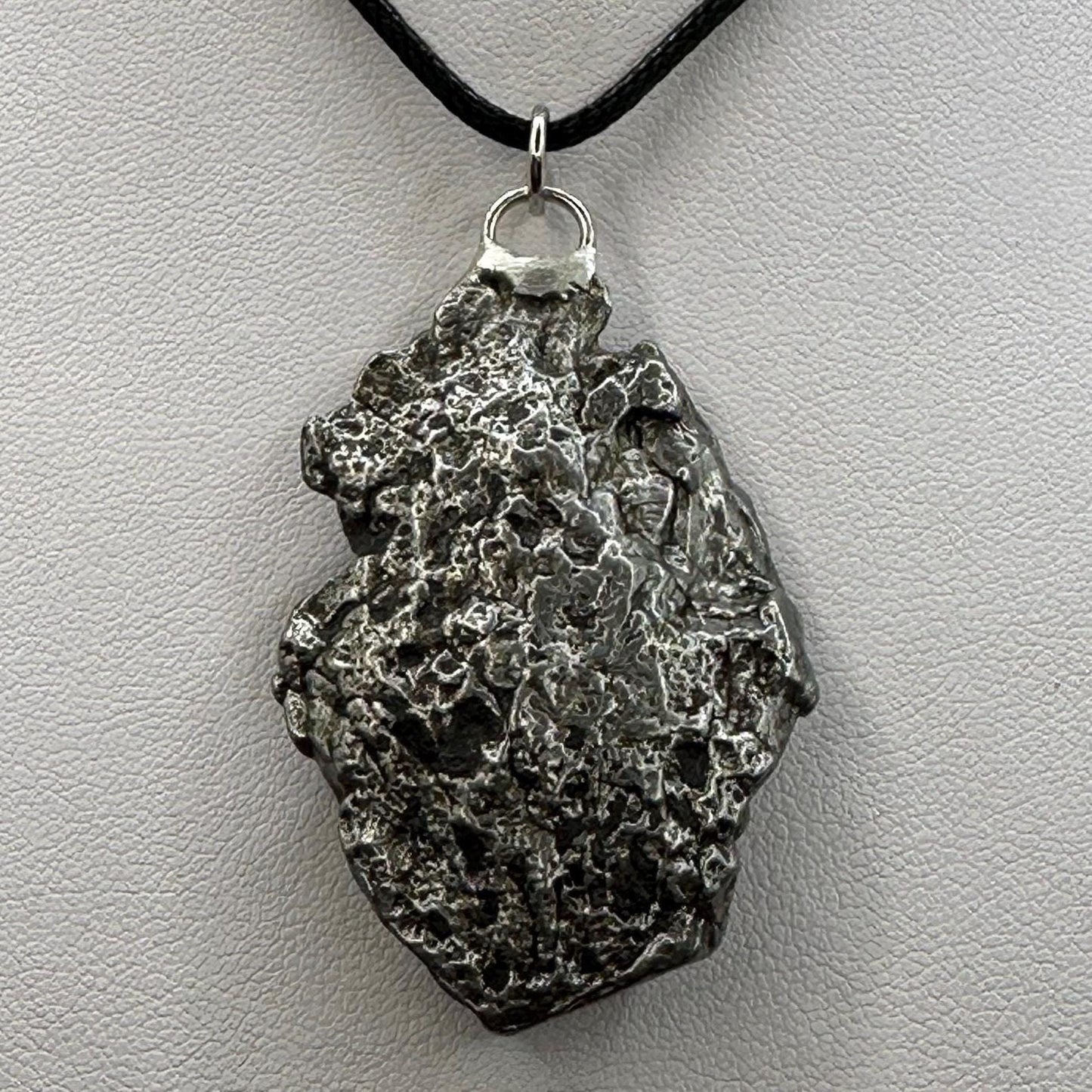 Beautiful Meteorite Campo del Cielo Pendant 44.61 Grams, Astronomy Gift, Authentic Meteorite, Meteorite Jewelry, Meteorite Pendant, COA