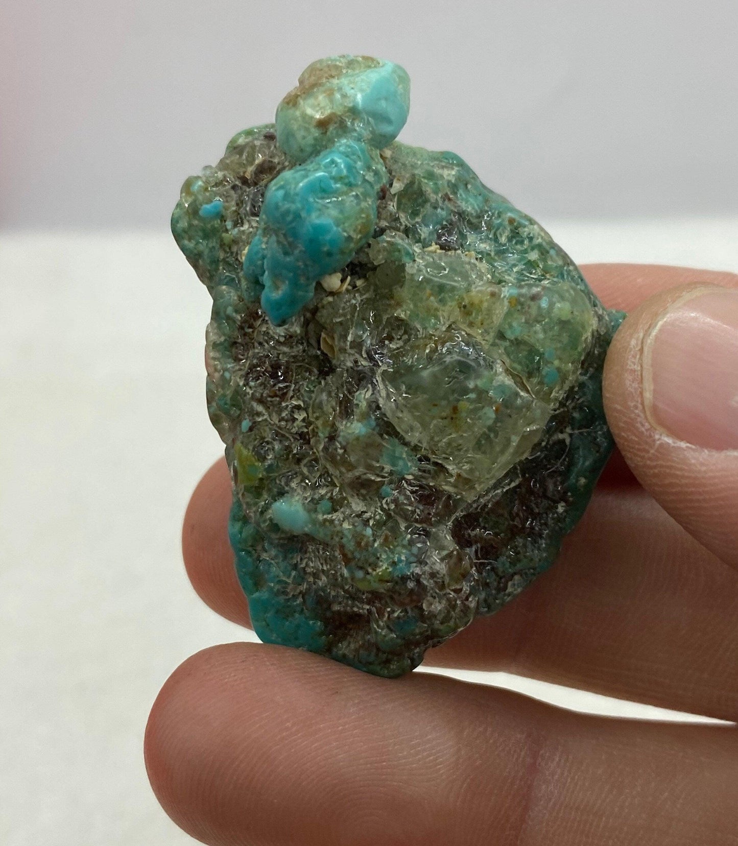 Beautiful High Quality Kingman Turquoise, Nugget, Ithaca Peak, Rock Collection, Reiki, Arizona, Arizona Turquoise, 19.77 grams|98.85 carats