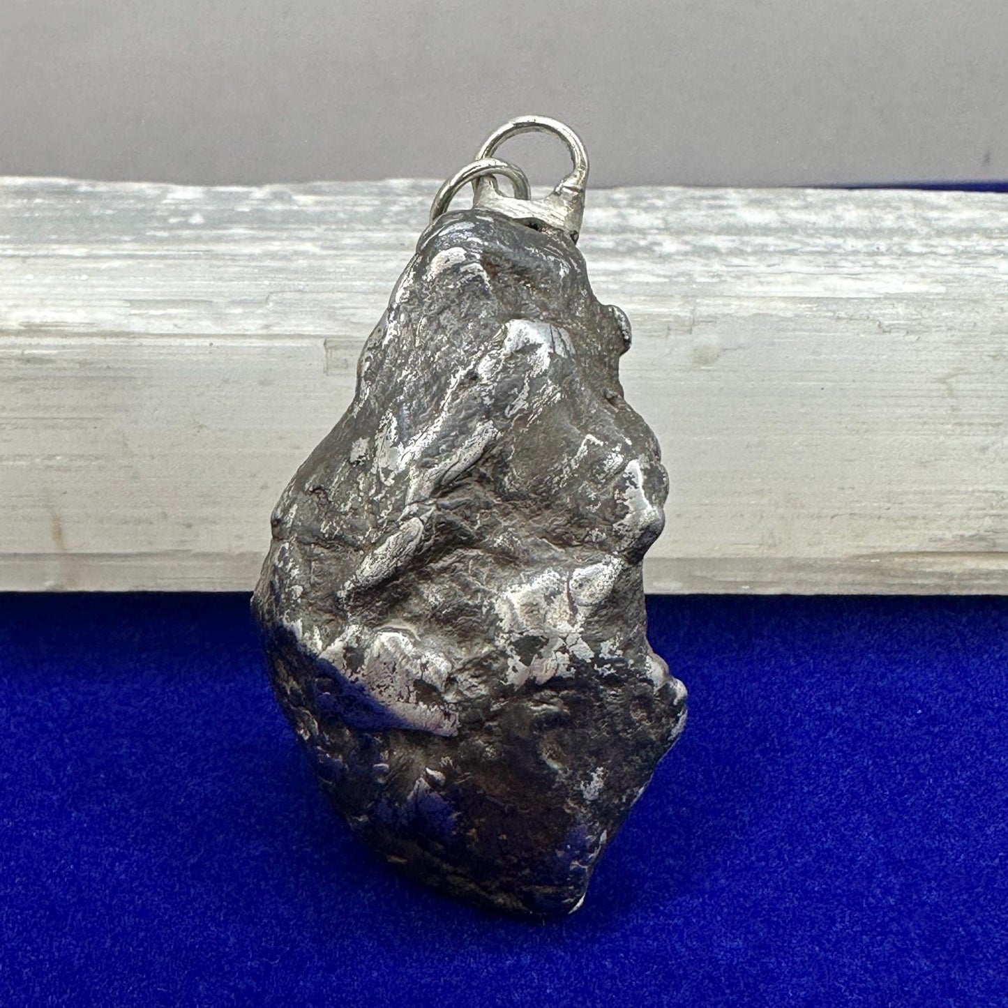 Beautiful Meteorite Campo del Cielo Pendant 44.12 Grams, Oriented, Astronomy Gift, Authentic Meteorite, Meteorite Jewelry, Meteorite Pendant