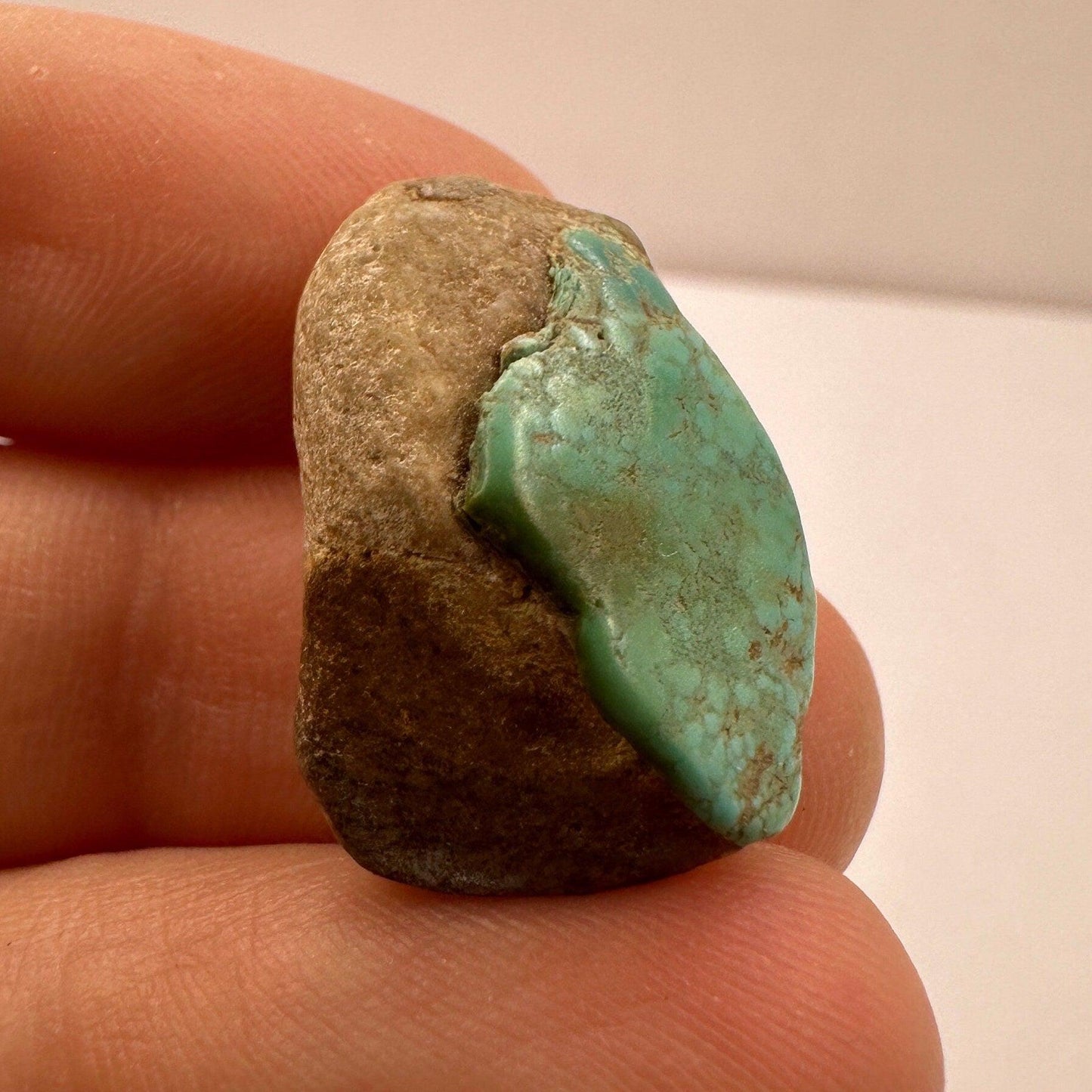 Beautiful Nevada #8 Turquoise Nuggets, Lot of Three, Number Eight, Turquoise, Nevada Turquoise, 12.25 grams|61.25 carats total weight