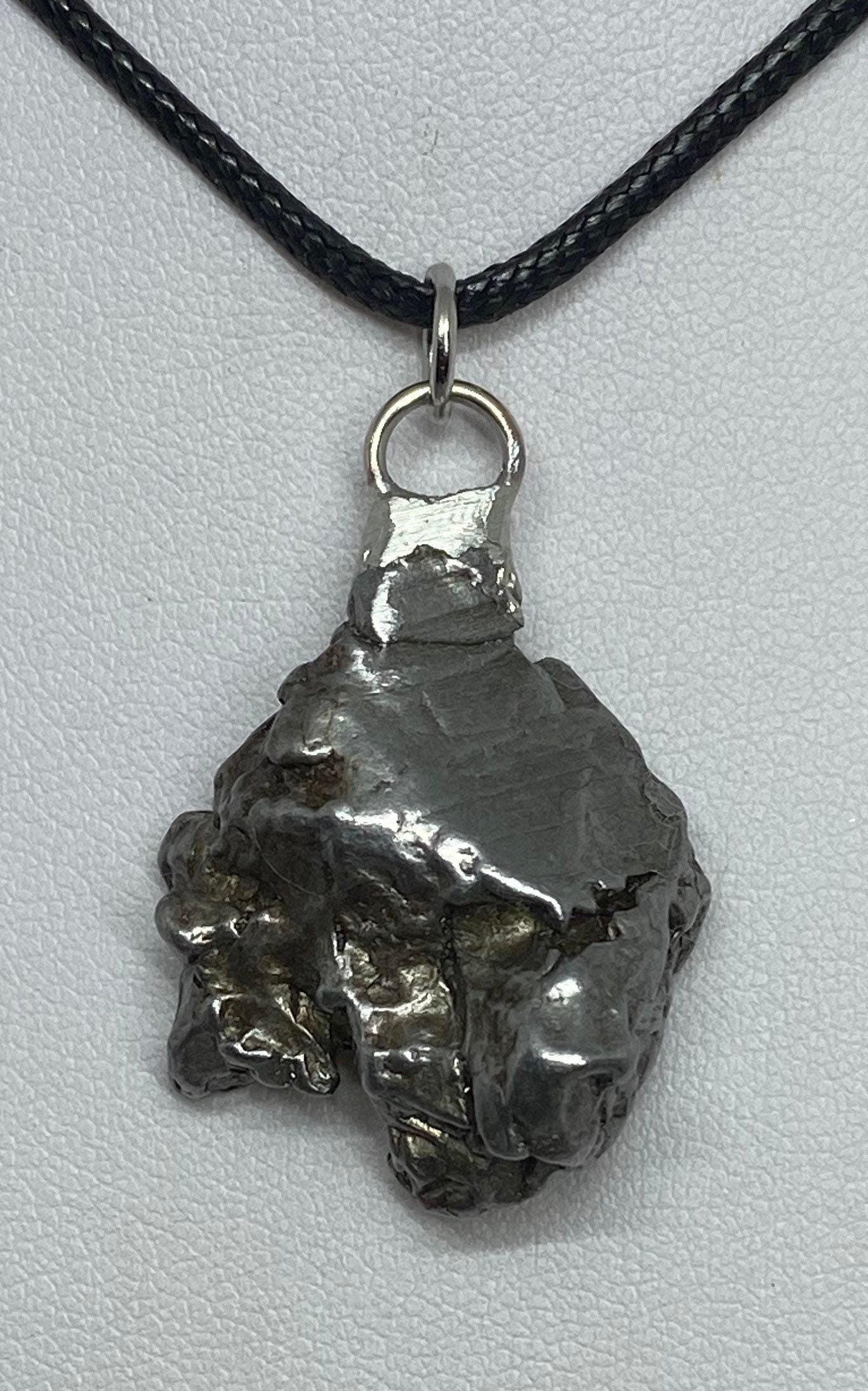 Campo del Cielo Meteorite Pendant: Authentic Iron Meteorite Jewelry, Space Gift, 22.36 grams