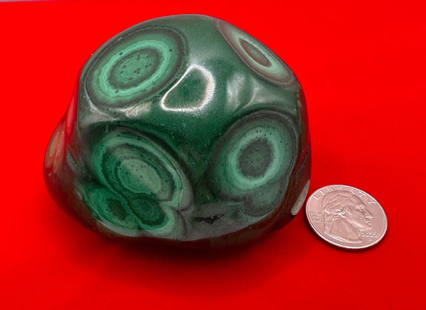 Polished Malachite Formation, Malachite Paperweight, Malachite Centerpiece, Heart Chakra, Excellent Quality, Protection, 620 grams