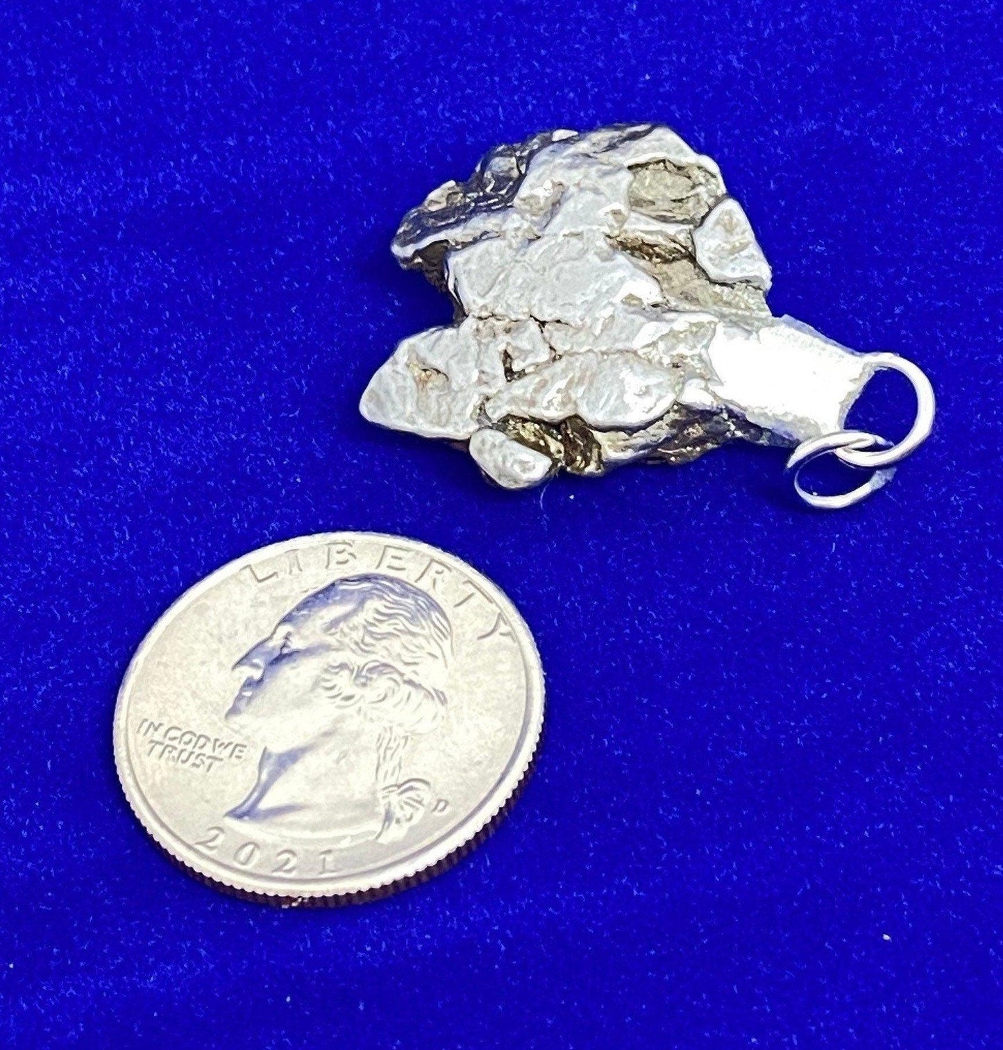 Campo del Cielo Meteorite Pendant: Authentic Iron Meteorite Jewelry, Space Gift, 22.36 grams