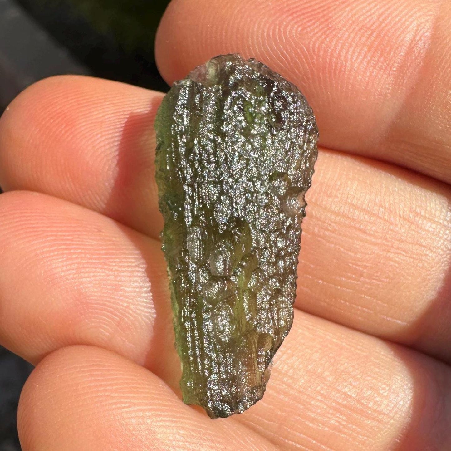 Moldavite Tektite Specimen, High Quality, Transformation, Manifestation, Reiki, Athentic, Moldavite Crystal, 3.55 grams|17.75 carats