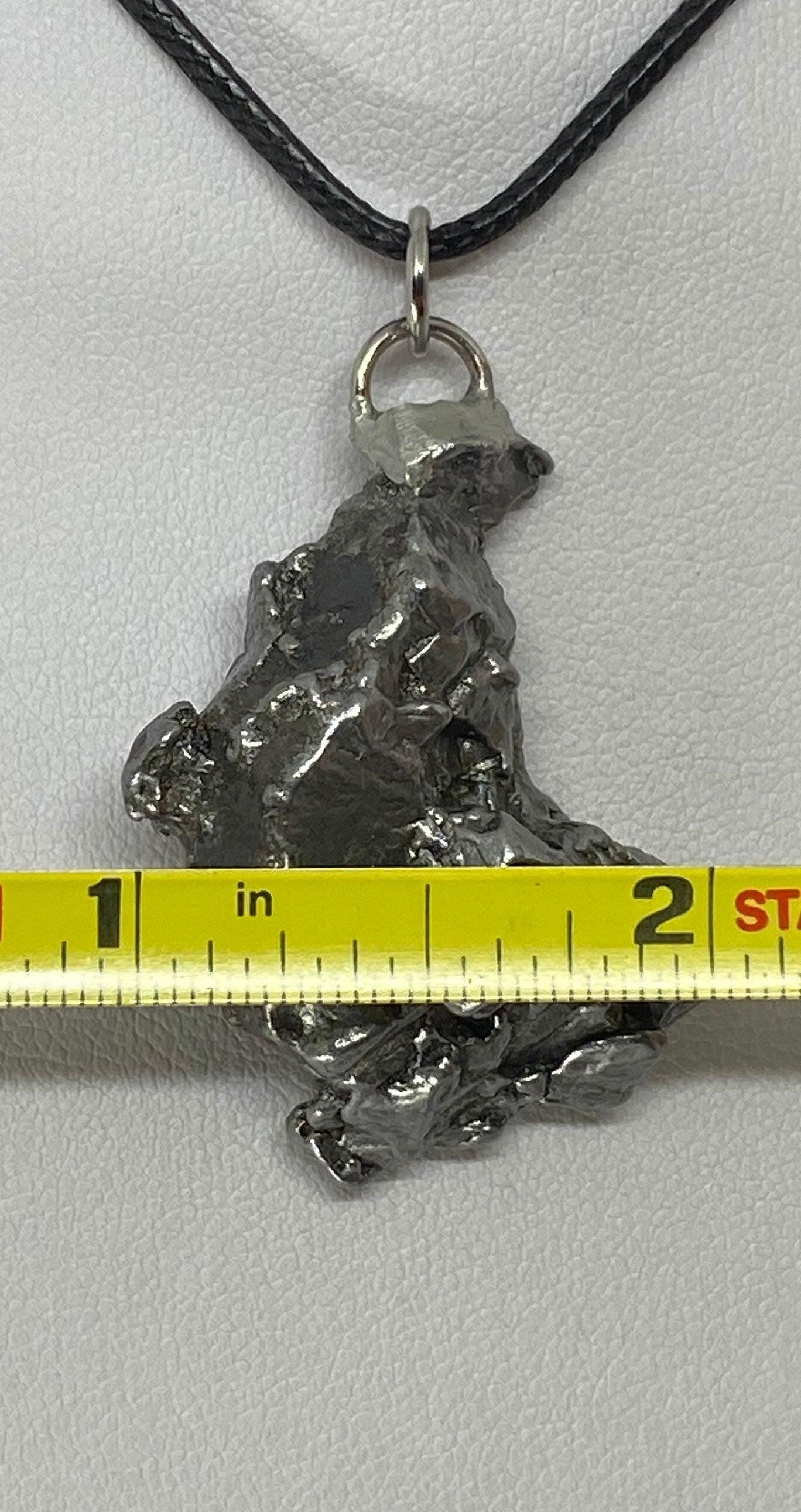 Rare Meteorite Campo del Cielo Pendant 29.07 grams, Beautiful and unique meteorite formation, a gift from the cosmos