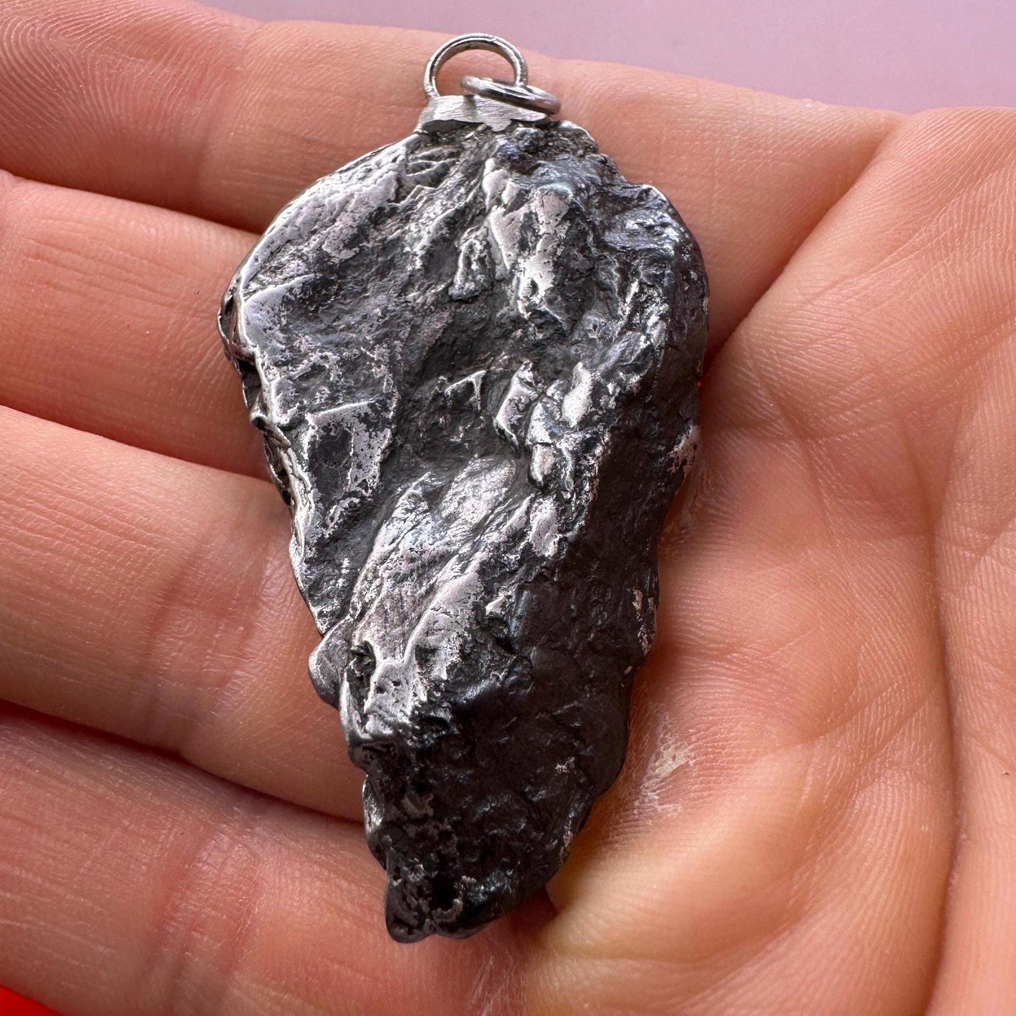 Uruacu Meteorite Pendant, Brazil, Uruacu Meteorite Crystal, Astronomy Gift, Space Gift, Iron Meteorite, COA, Manifestation, Success, 45.92g