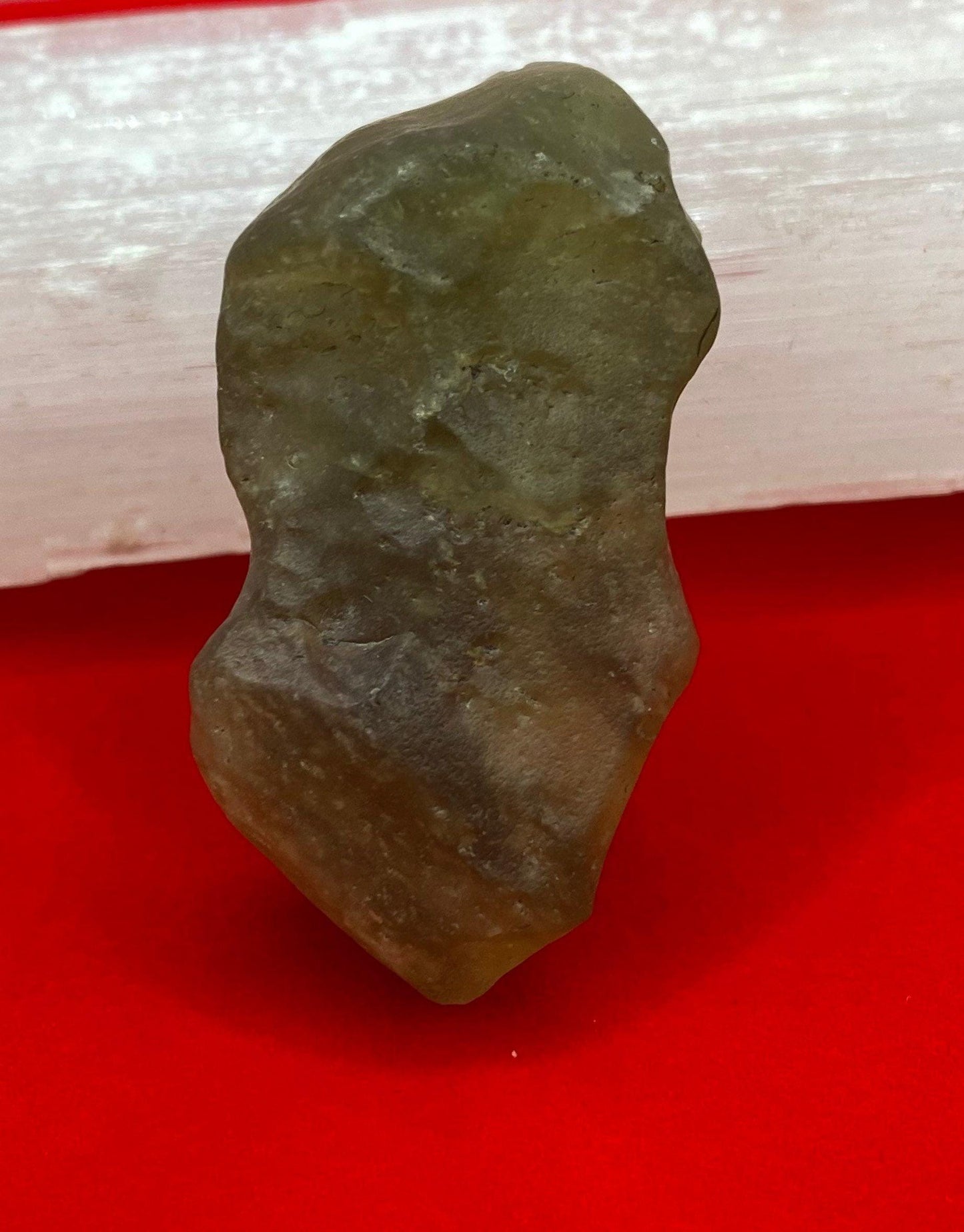 Beautiful Green Libyan Desert Glass, Tektite, Golden Moldavite, Manifestation Talisman, With sand grains, Astronomy gift, 21.00 grams