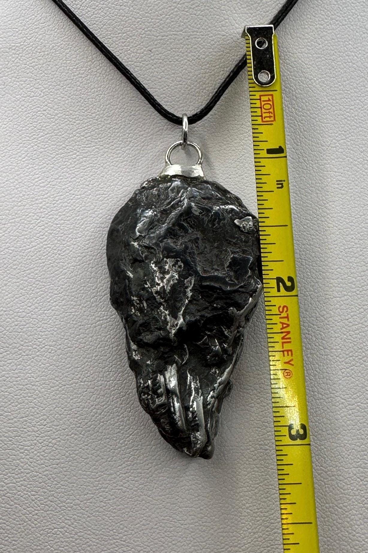 Uruacu Meteorite Pendant, Brazil, Uruacu Meteorite Crystal, Astronomy Gift, Space Gift, Iron Meteorite, COA, Manifestation, Success, 45.92g