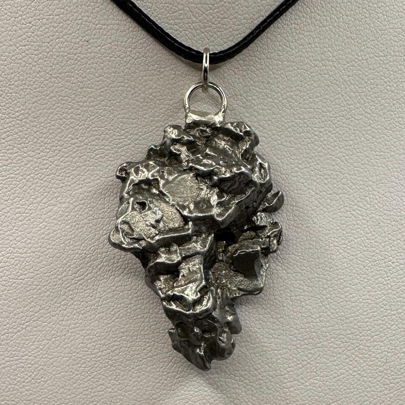 Beautiful Meteorite Campo del Cielo Pendant, Astronomy Gift, Authentic Meteorite, Meteorite Jewelry, Meteorite Pendant, COA, 37.66 Grams