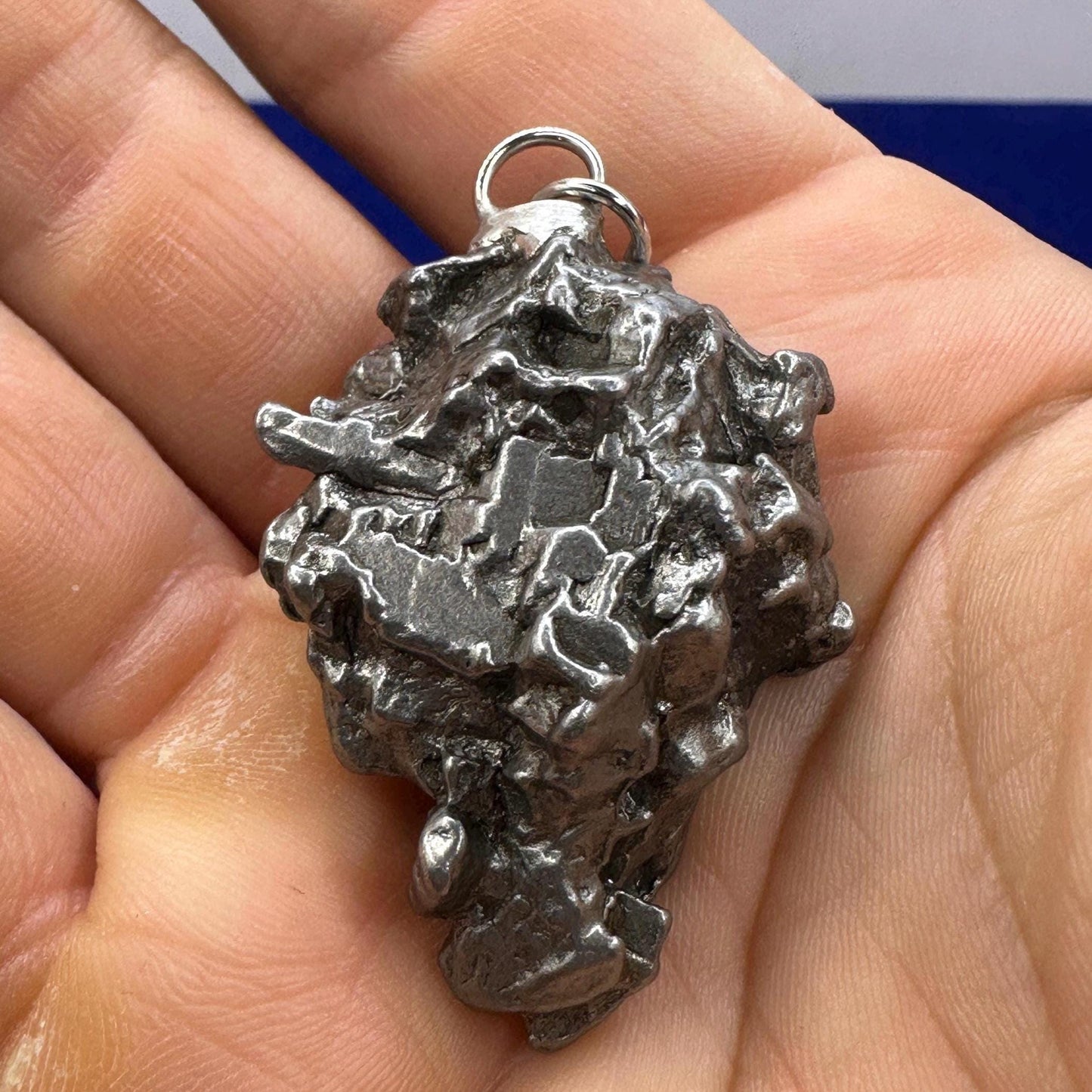 Beautiful Meteorite Campo del Cielo Pendant, Astronomy Gift, Authentic Meteorite, Meteorite Jewelry, Meteorite Pendant, COA, 37.66 Grams