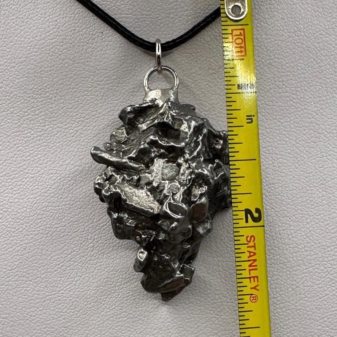 Beautiful Meteorite Campo del Cielo Pendant, Astronomy Gift, Authentic Meteorite, Meteorite Jewelry, Meteorite Pendant, COA, 37.66 Grams