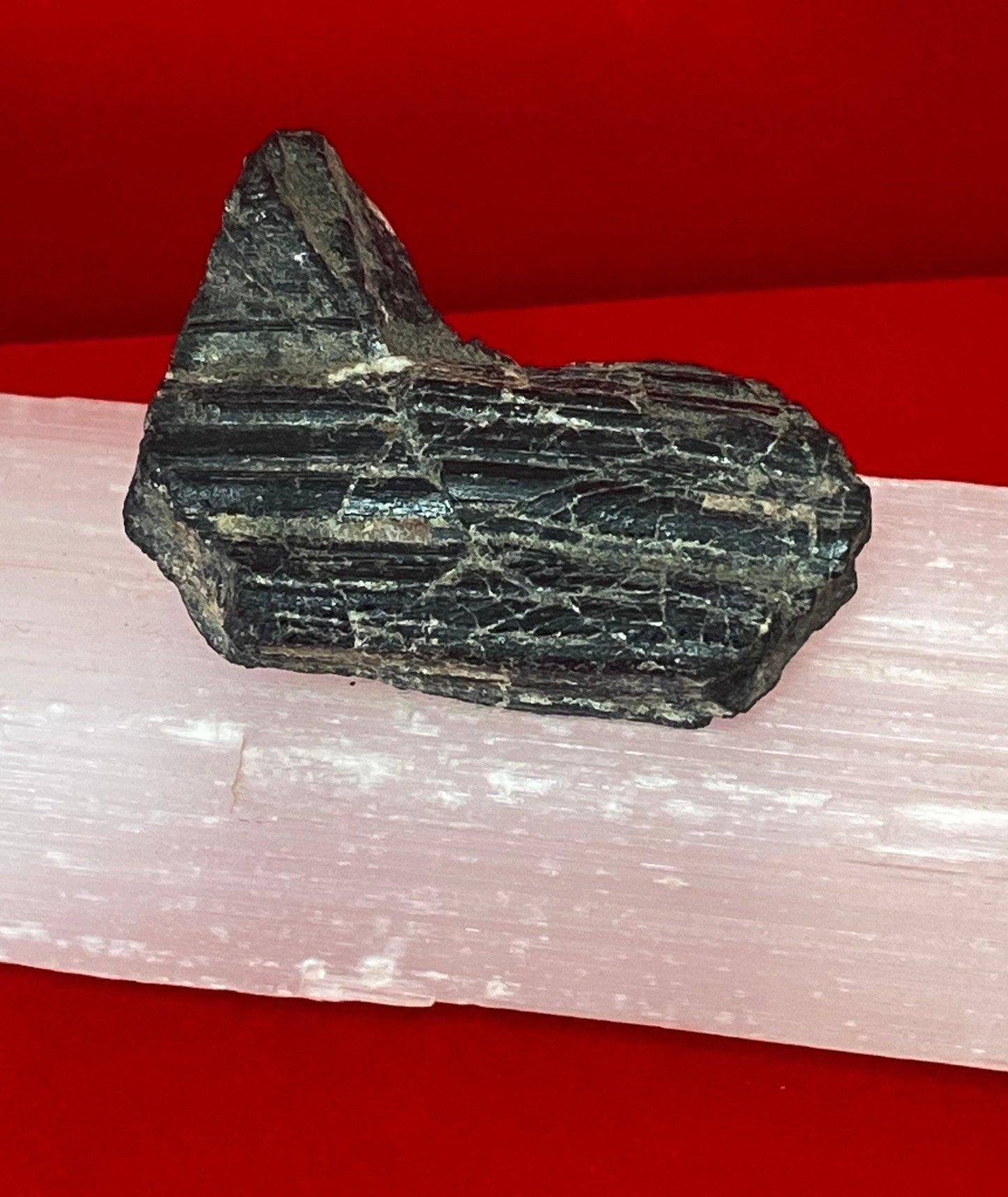 Beautiful High Quality Nigerian Black Tourmaline uncut natural stone, Psychic Protection, Rock Collection, 33.11 grams