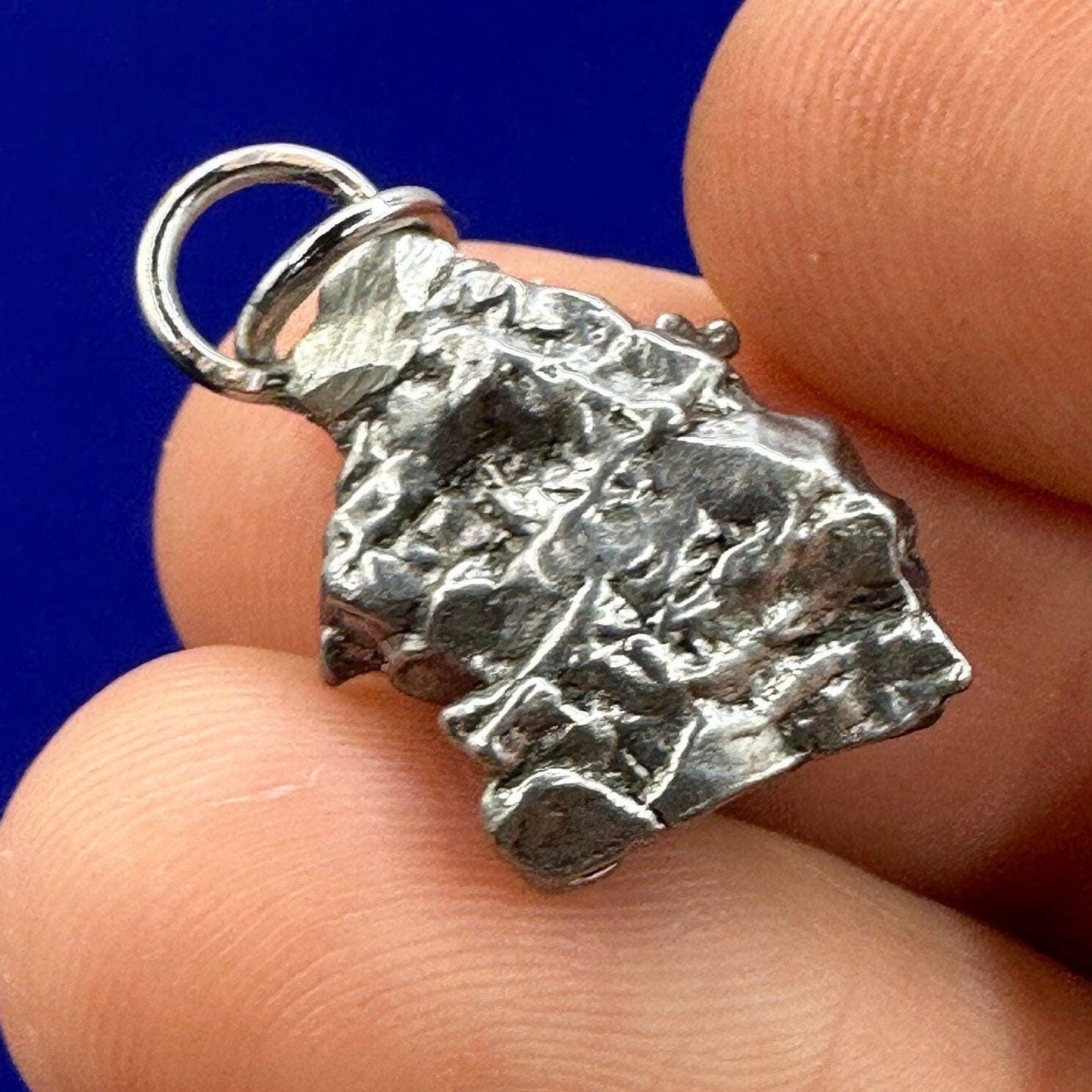 Beautiful Meteorite Campo del Cielo Pendant 5.64 grams, Astronomy Gift, Authentic Meteorite, Meteorite Jewelry, Meteorite Pendant, COA