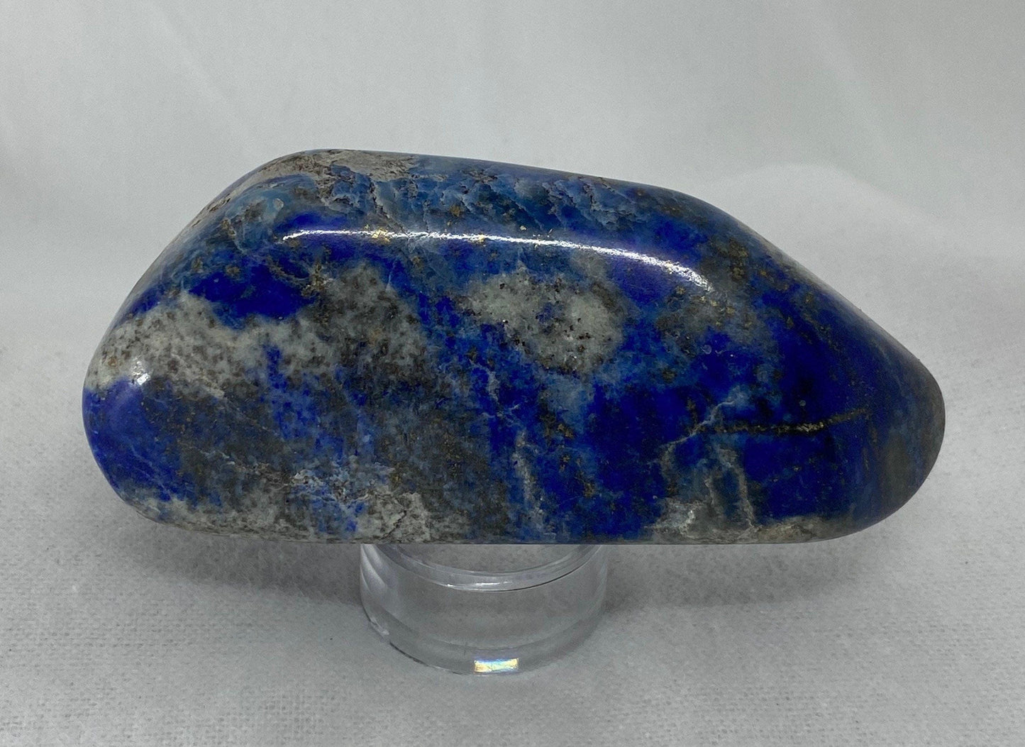 Beautiful High Quality Lapis Lazuli tumbled stone, The perfect addition to any rock collection, 134 grams