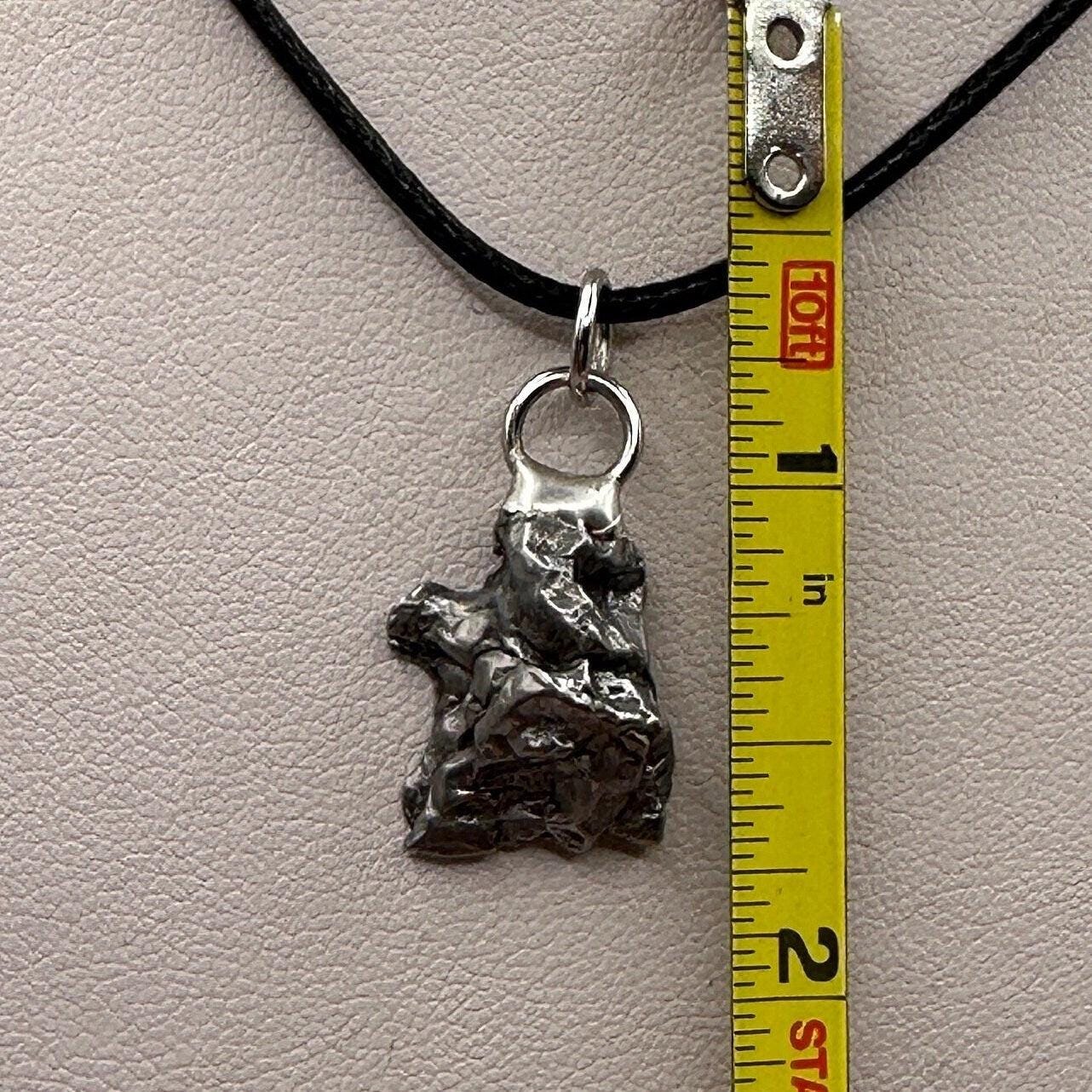 Beautiful Meteorite Campo del Cielo Pendant 5.59 grams, Astronomy Gift, Authentic Meteorite, Meteorite Jewelry, Meteorite Pendant, COA