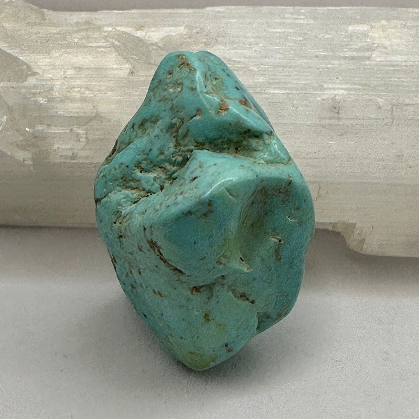 Beautiful High Quality Kingman Turquoise, Nugget, Smooth, Rock Collection, Reiki, Ithica Mine, Arizona Turquoise, 11.18 grams|55.9 carats