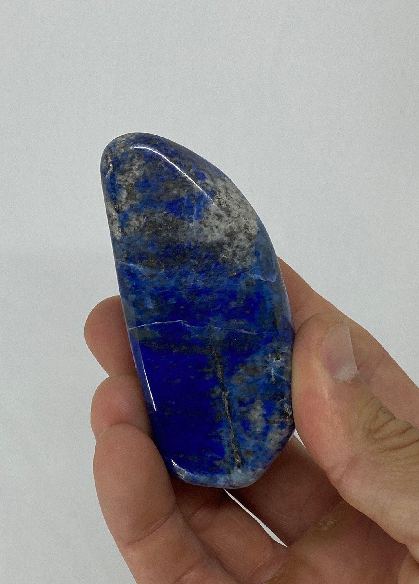 Beautiful High Quality Lapis Lazuli tumbled stone, The perfect addition to any rock collection, 134 grams